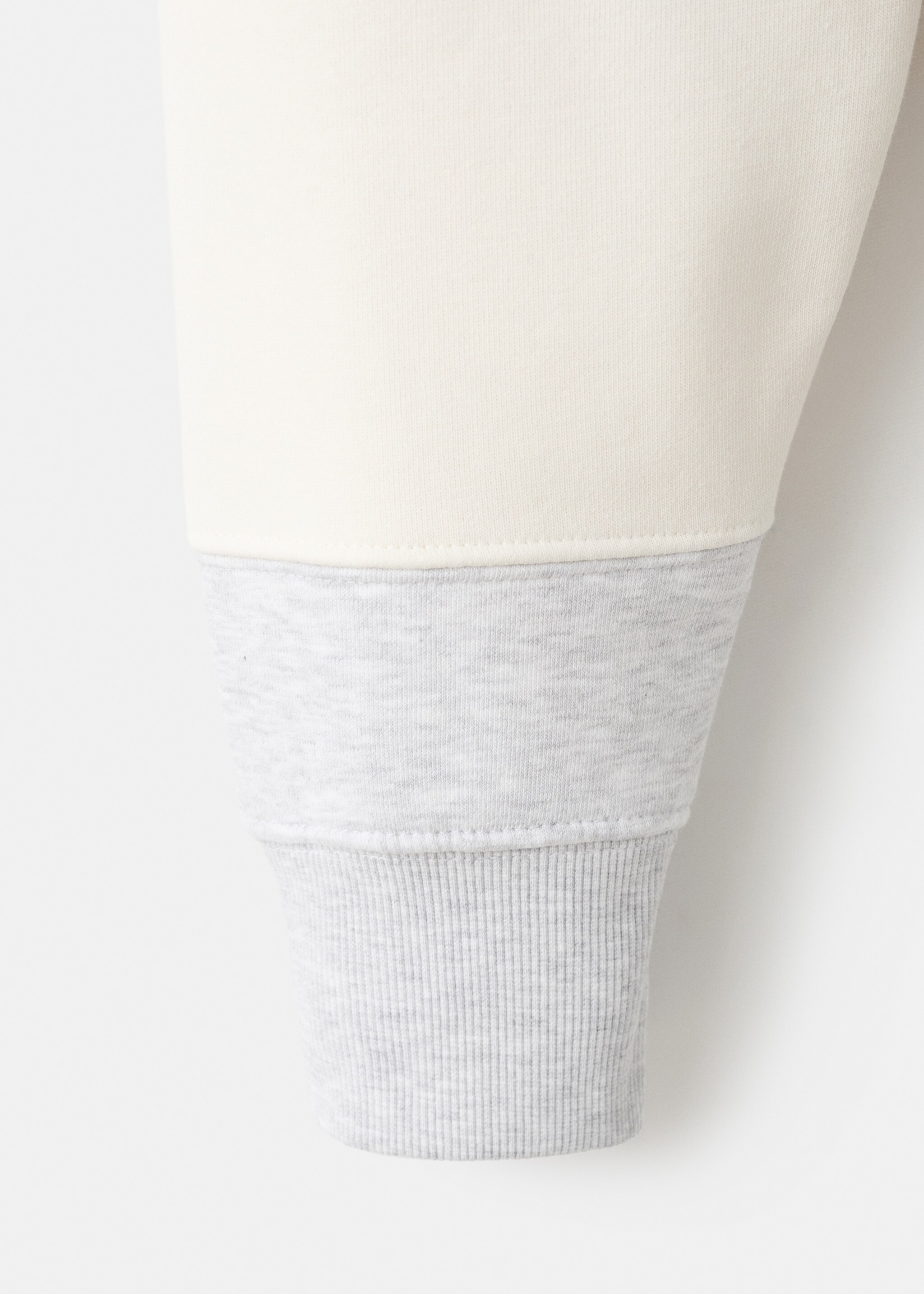 Sweatshirt de estilo polo às riscas - Pormenor do artigo 0, Cinzento-mesclado claro. Ref: 27042889-00.