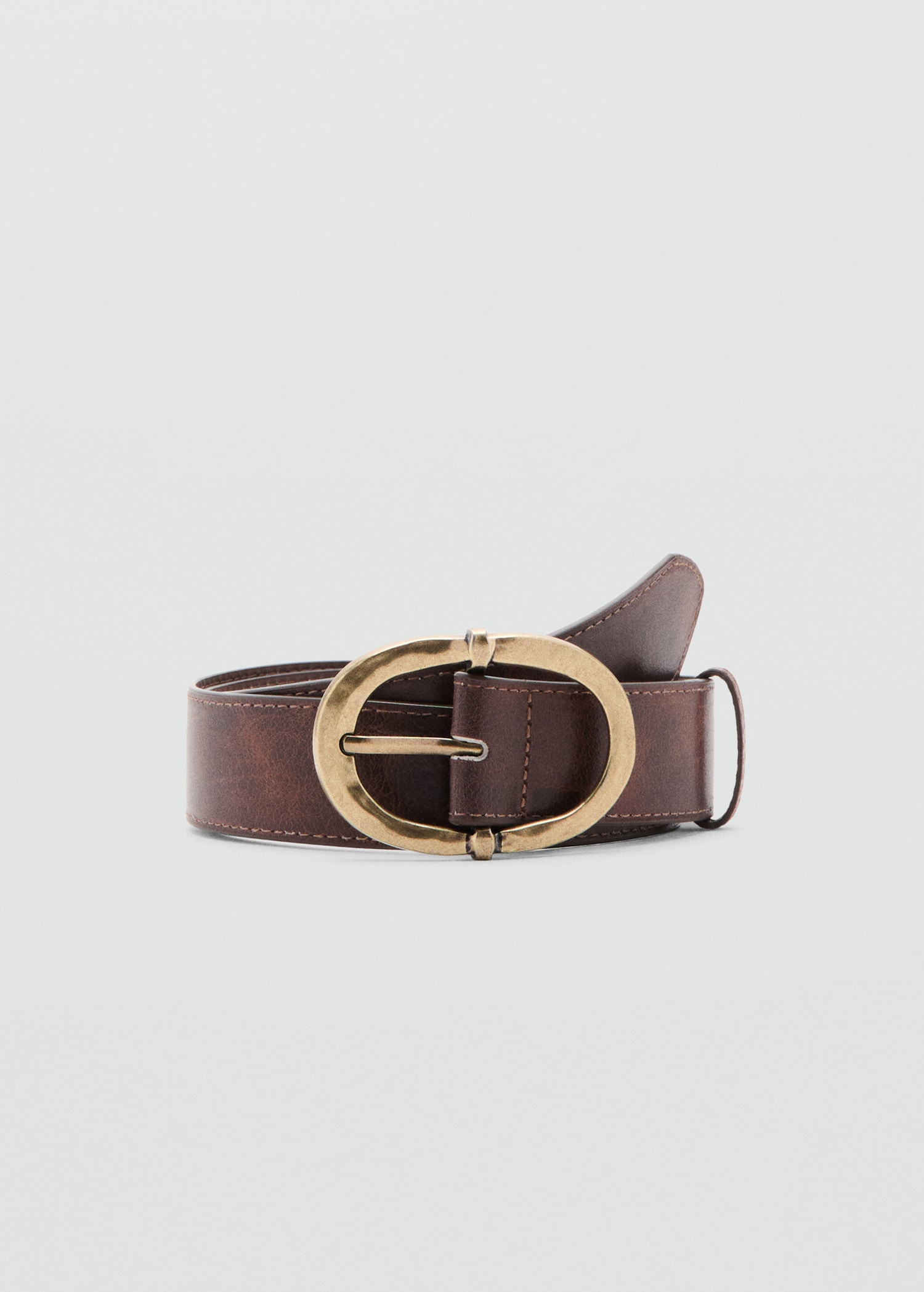Textured metal buckle belt - Article without model