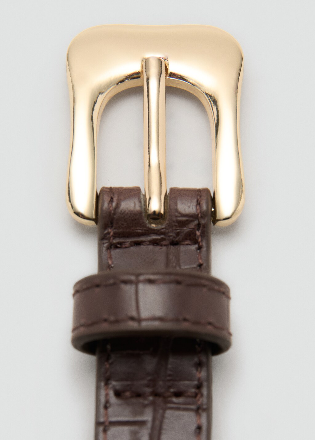 Croco faux-leather belt - image 5
