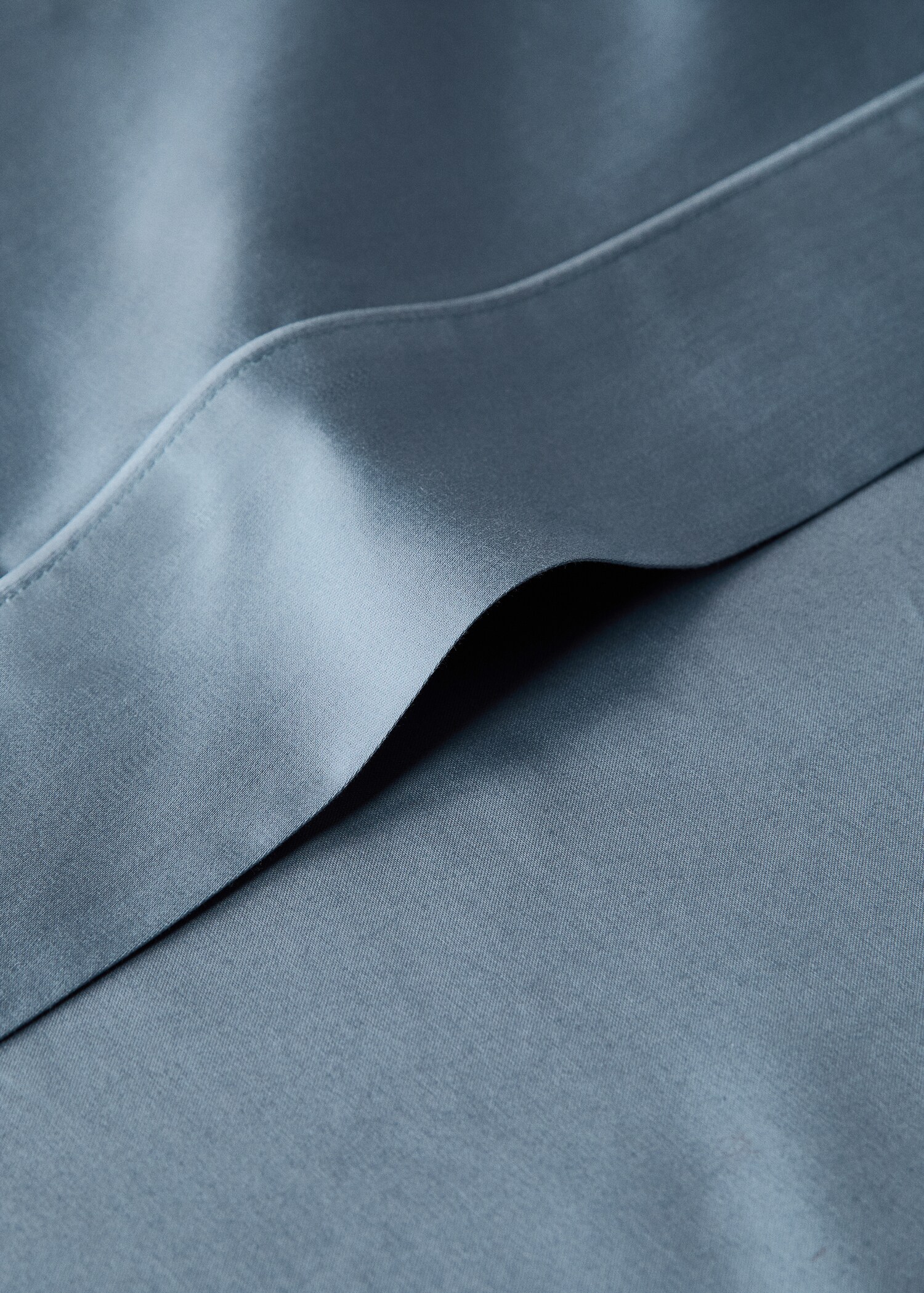 600-thread satin cotton top sheet for 180/200 cm bed - Details of the article 1