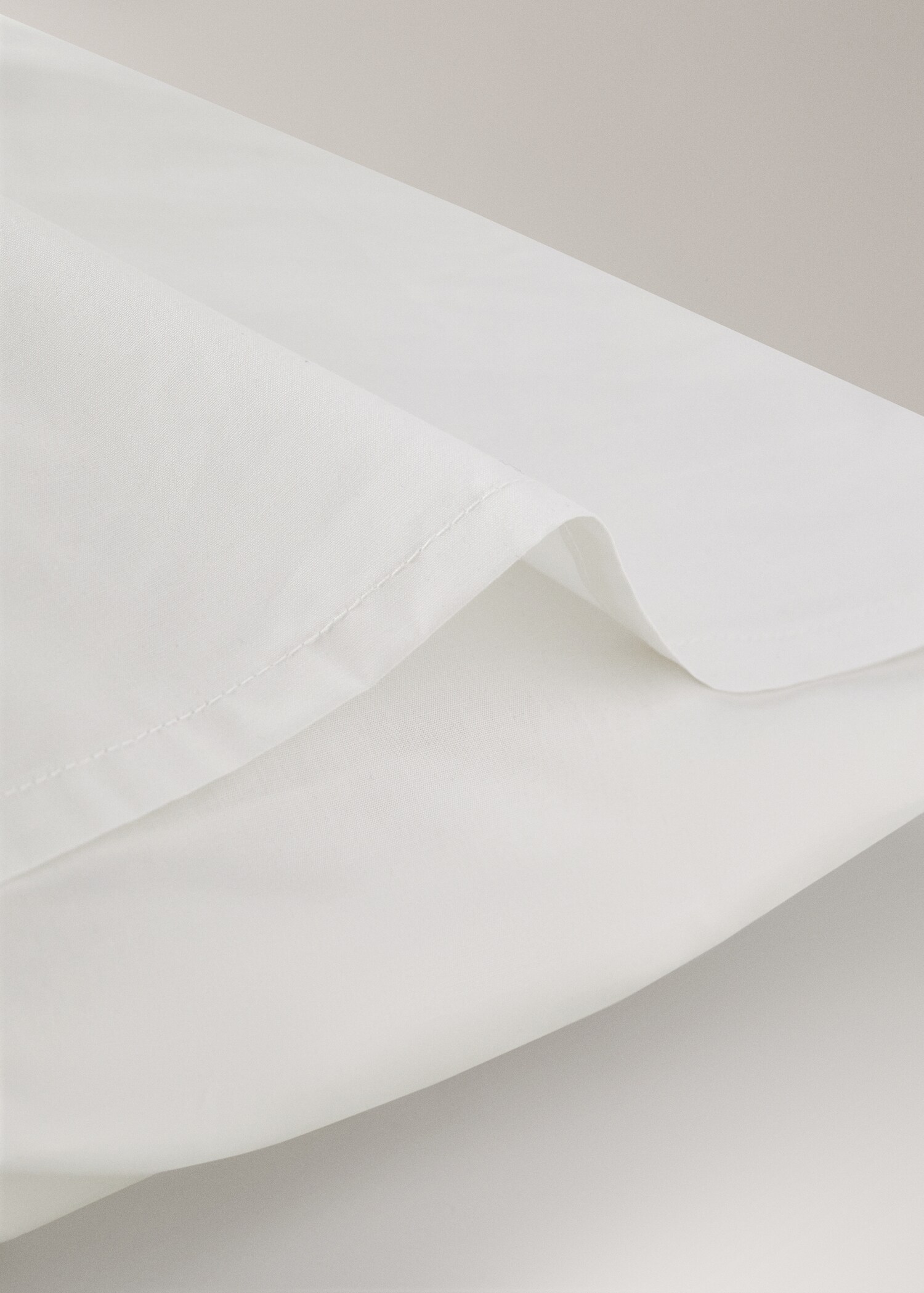 Two 200-thread count percale cotton pillowcases 50x75cm - Details of the article 1