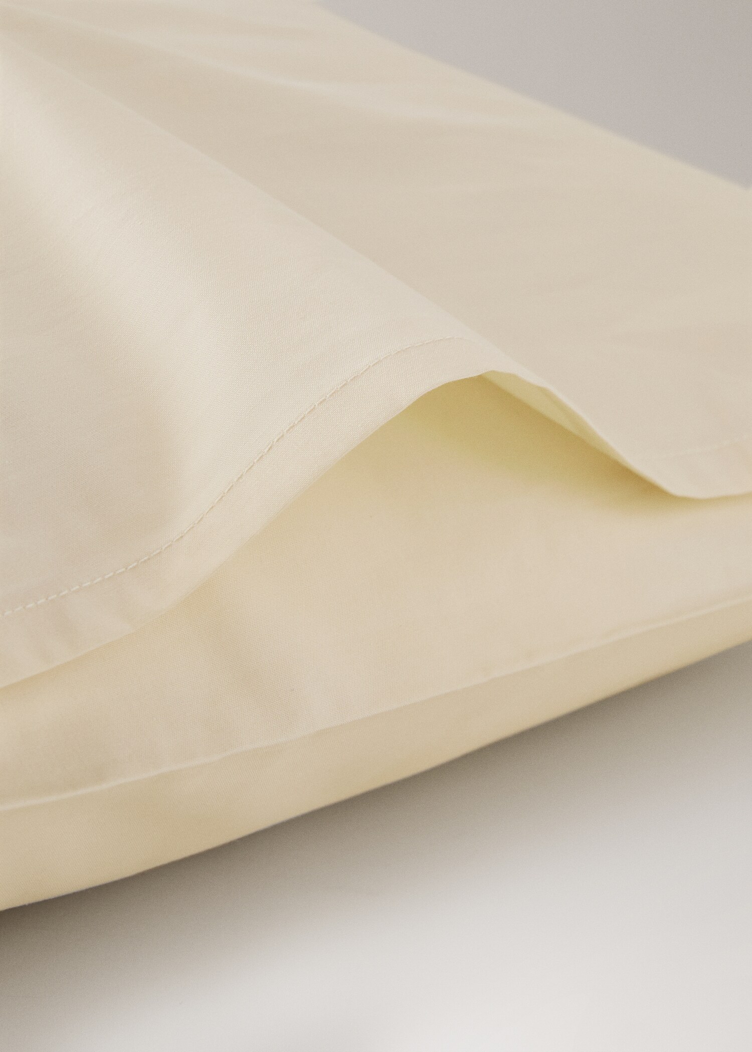 Two 200-thread count percale cotton pillowcases 50x75cm - Details of the article 1