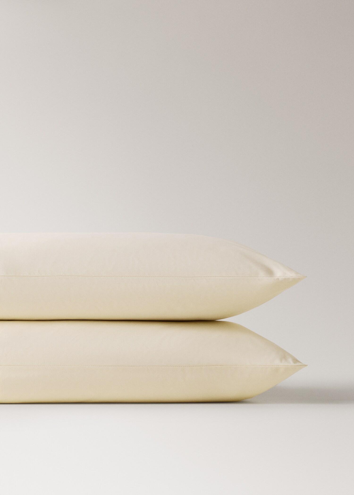 Two 200-thread count percale cotton pillowcases 50x75cm - Details of the article 3