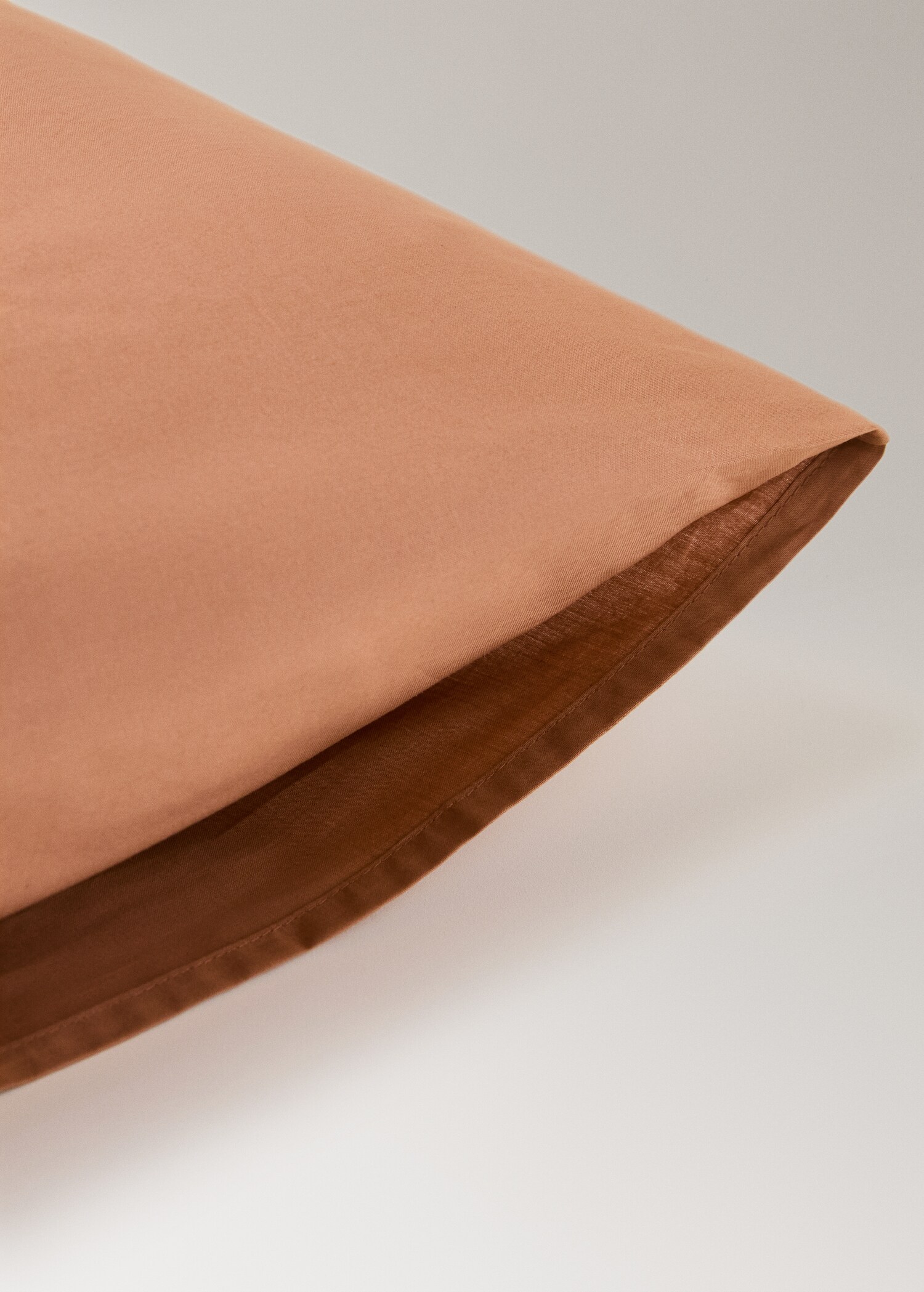 Two 200-thread count percale cotton pillowcases 50x75cm - Details of the article 1