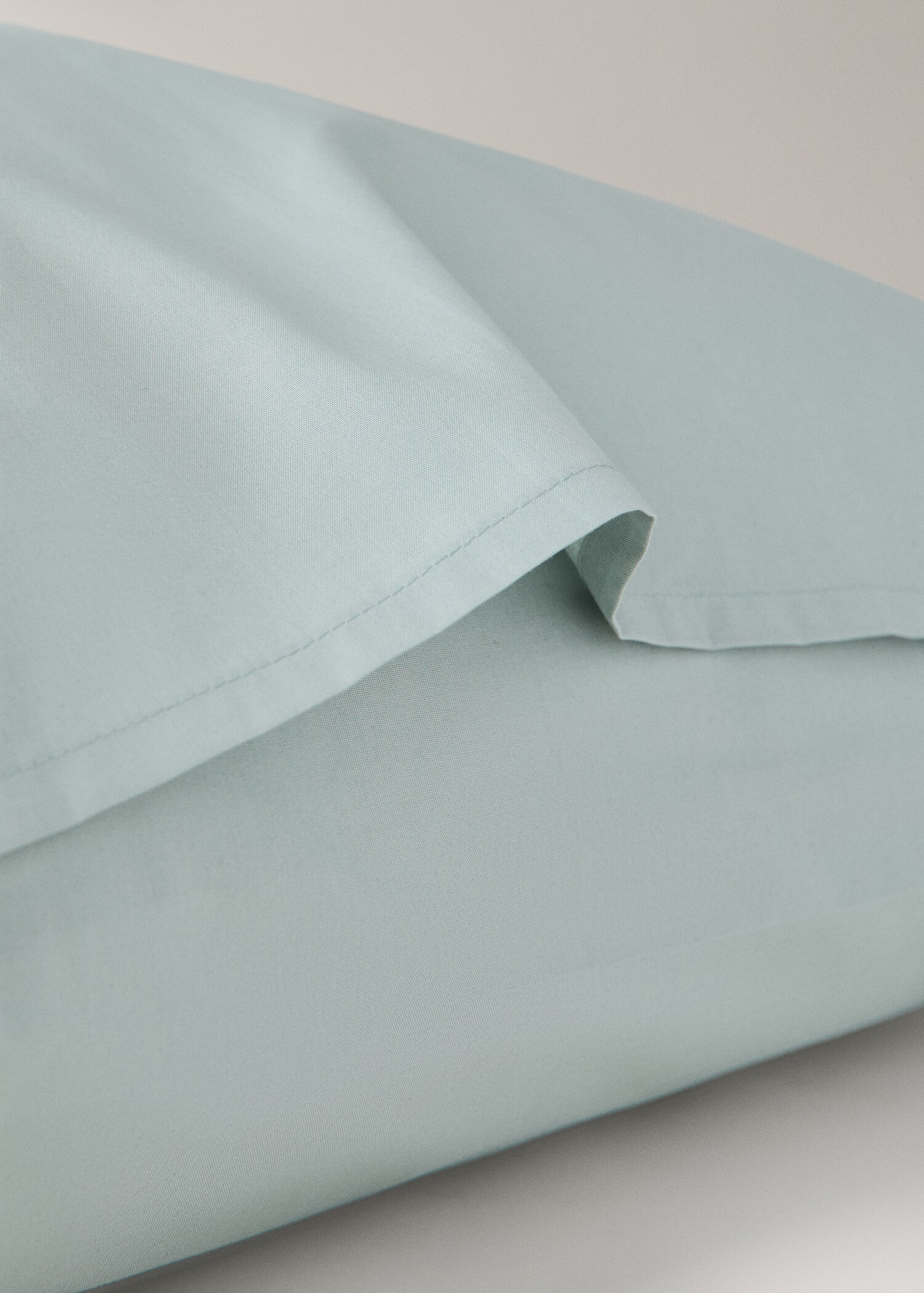 Two 200-thread count percale cotton pillowcases 50x75cm - Details of the article 1
