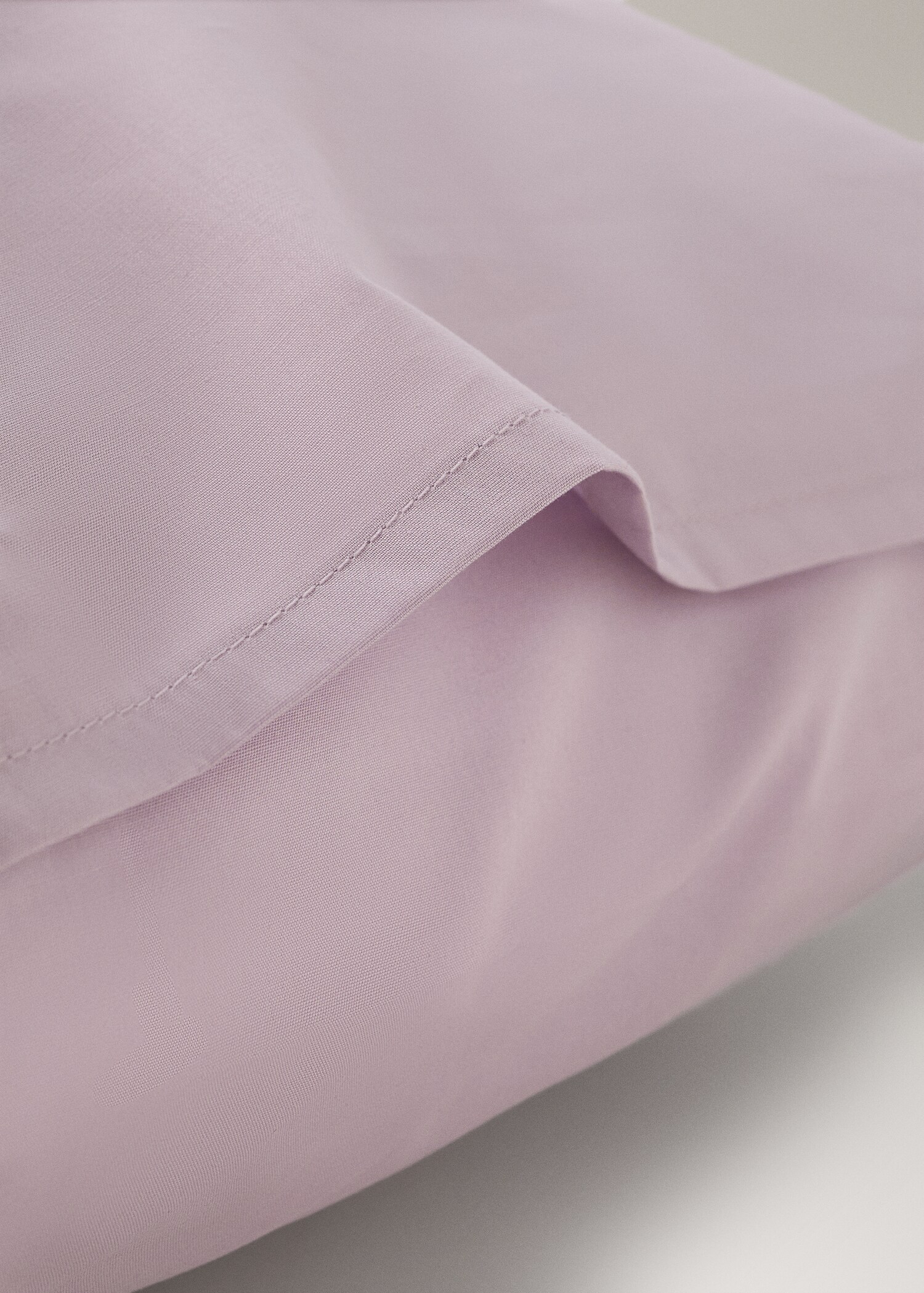 Two 200-thread count percale cotton pillowcases 50x75cm - Details of the article 1