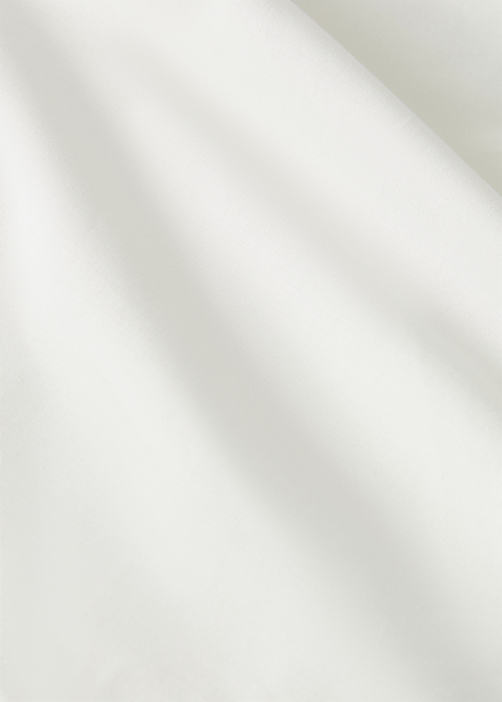 200-thread count percale cotton top sheet for 180/200 cm bed - Details of the article 3, Ecru. Ref: 27042918-00.
