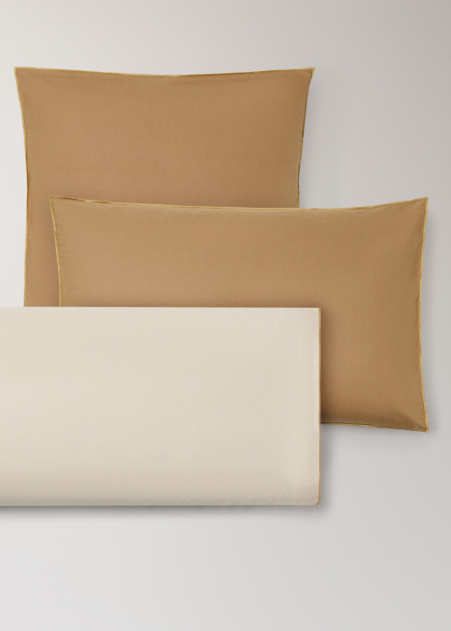 Taie d'oreiller percale de coton couleur réversible 45x110 cm - Détail de l'article 3