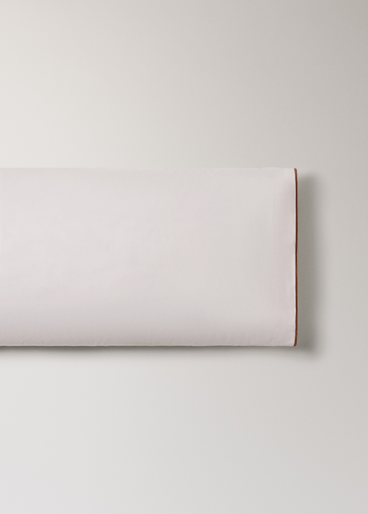 Taie d'oreiller percale de coton couleur réversible 45x110 cm - Article sans modèle