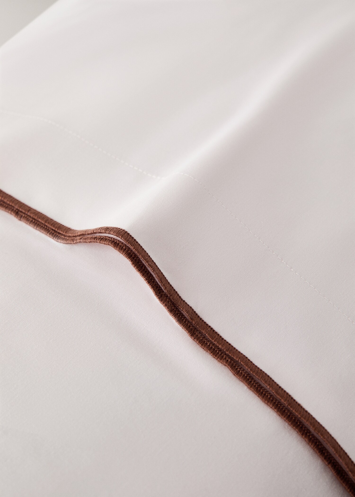 Taie d'oreiller percale de coton couleur réversible 45x110 cm - Détail de l'article 1