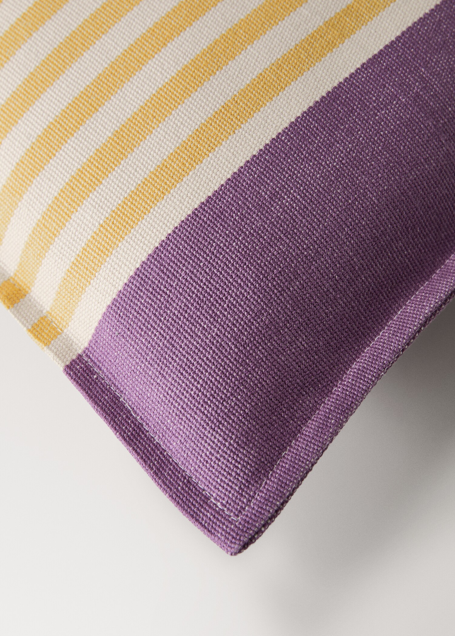 Cotton stripe cushion cover 40x60 cm - Details of the article 1
