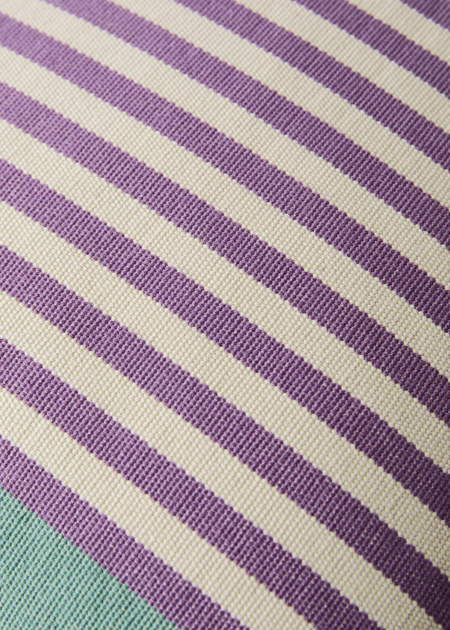 Cotton stripe cushion cover 40x60 cm - Details of the article 3