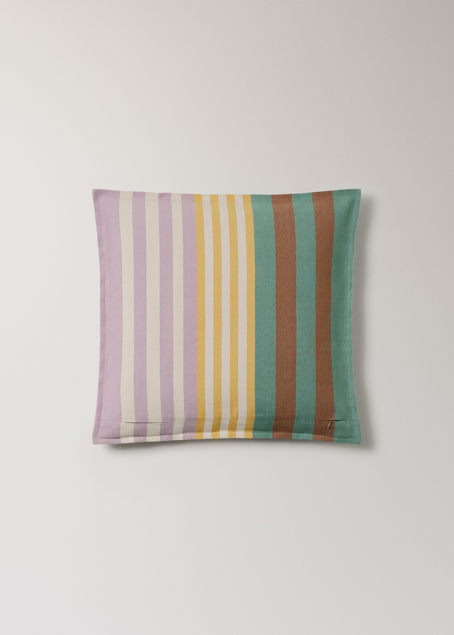 Cotton cushion cover with striped design 50x50 cm - Details of the article 4