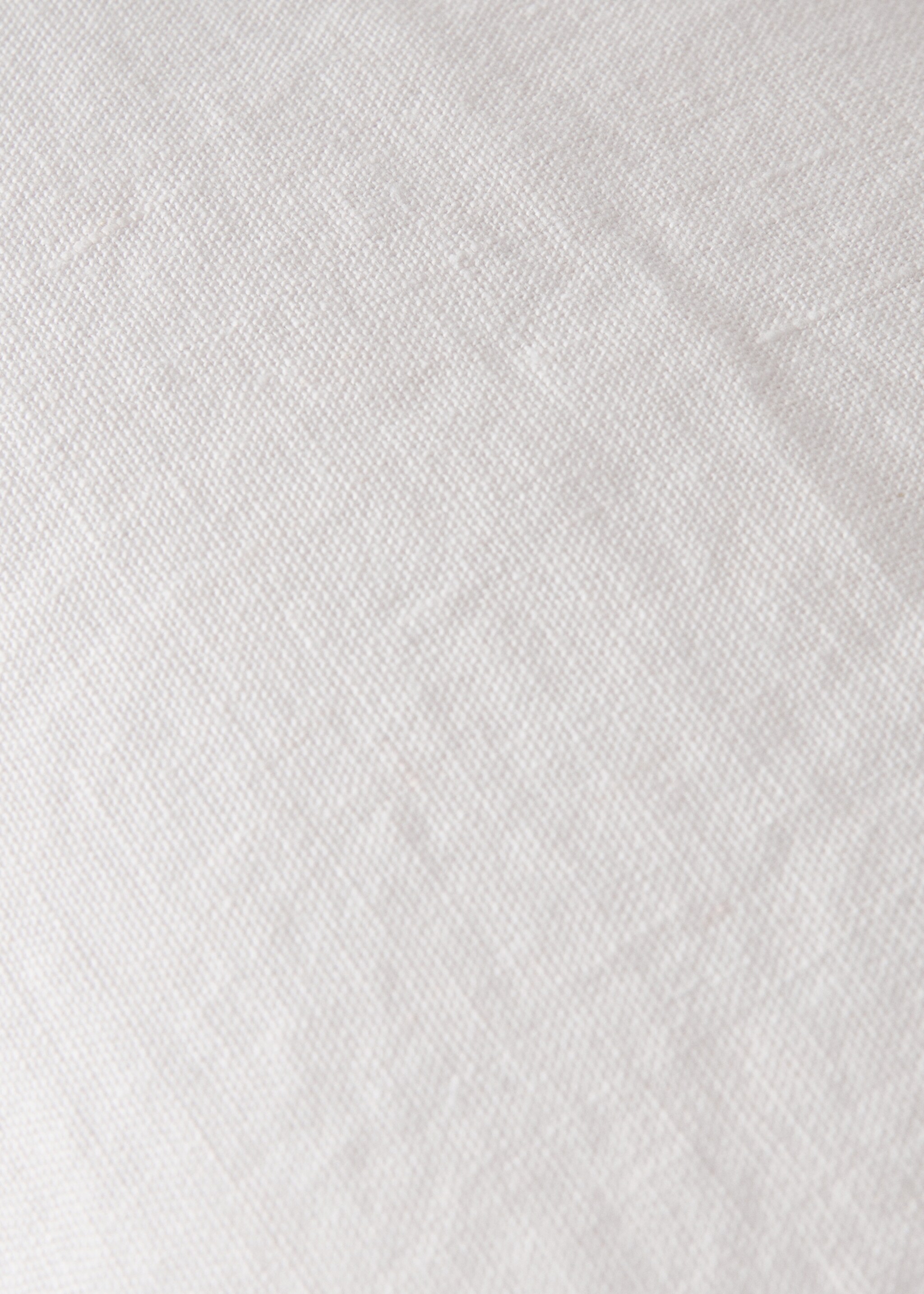 Linen cushion cover with flange 30x50 cm - Details of the article 4, Light Heather Grey. Ref: 27042928-00.