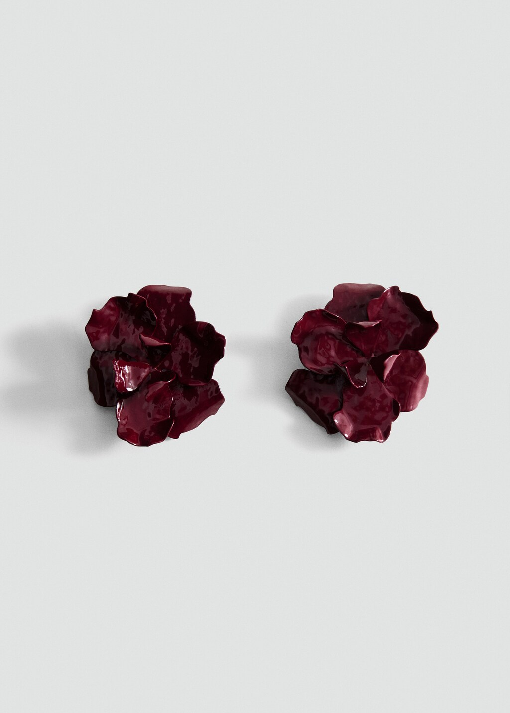 Flower-design earrings