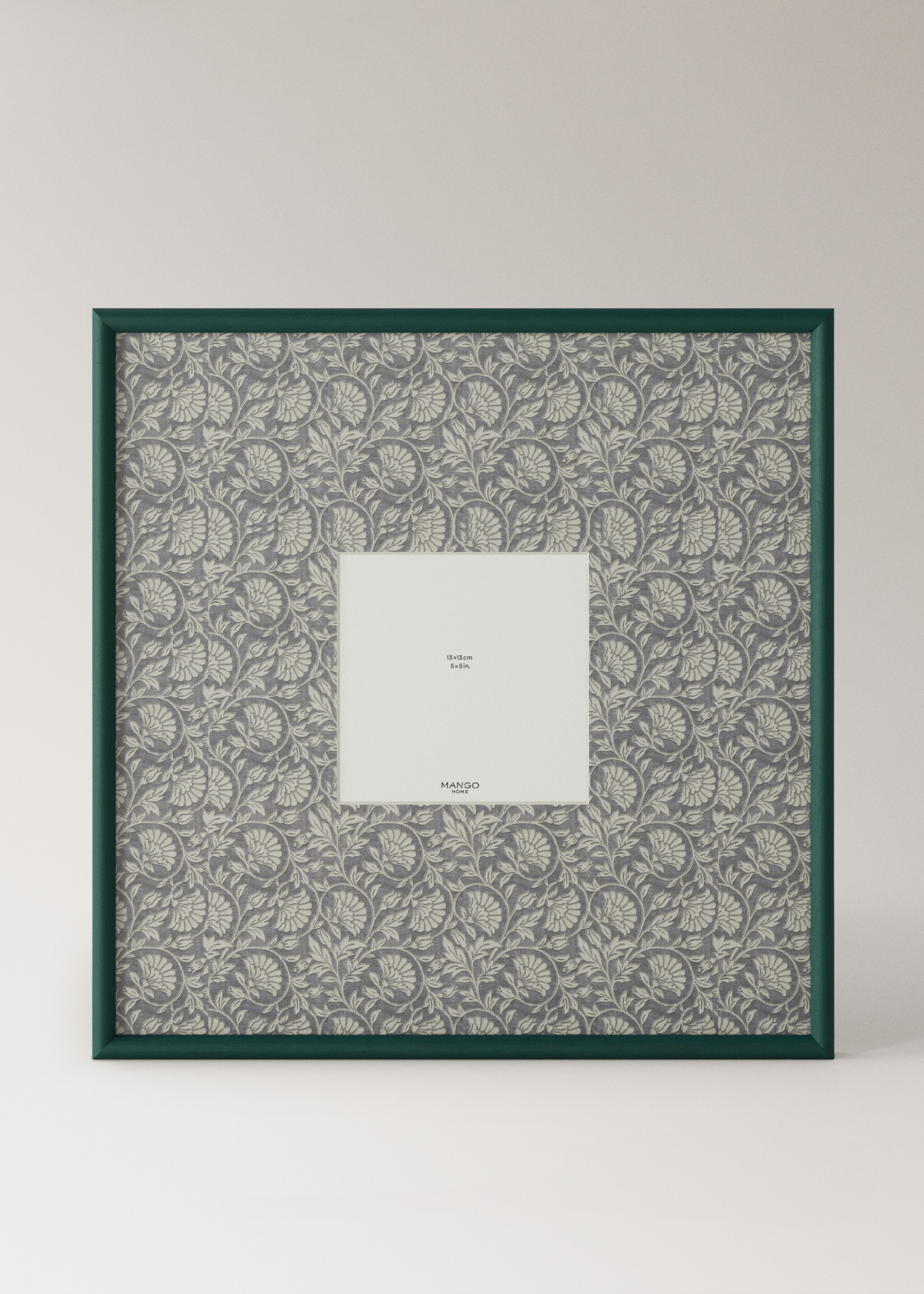 Portafotos marc contrast estampat floral extragran - Article sense model, Verd billar. Ref: 27042937-00.