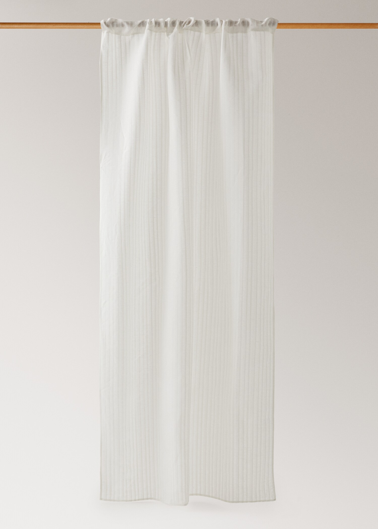 Vorhang aus Baumwoll-Leinen-Gewebe mit Streifenmuster - Artikel ohne Model