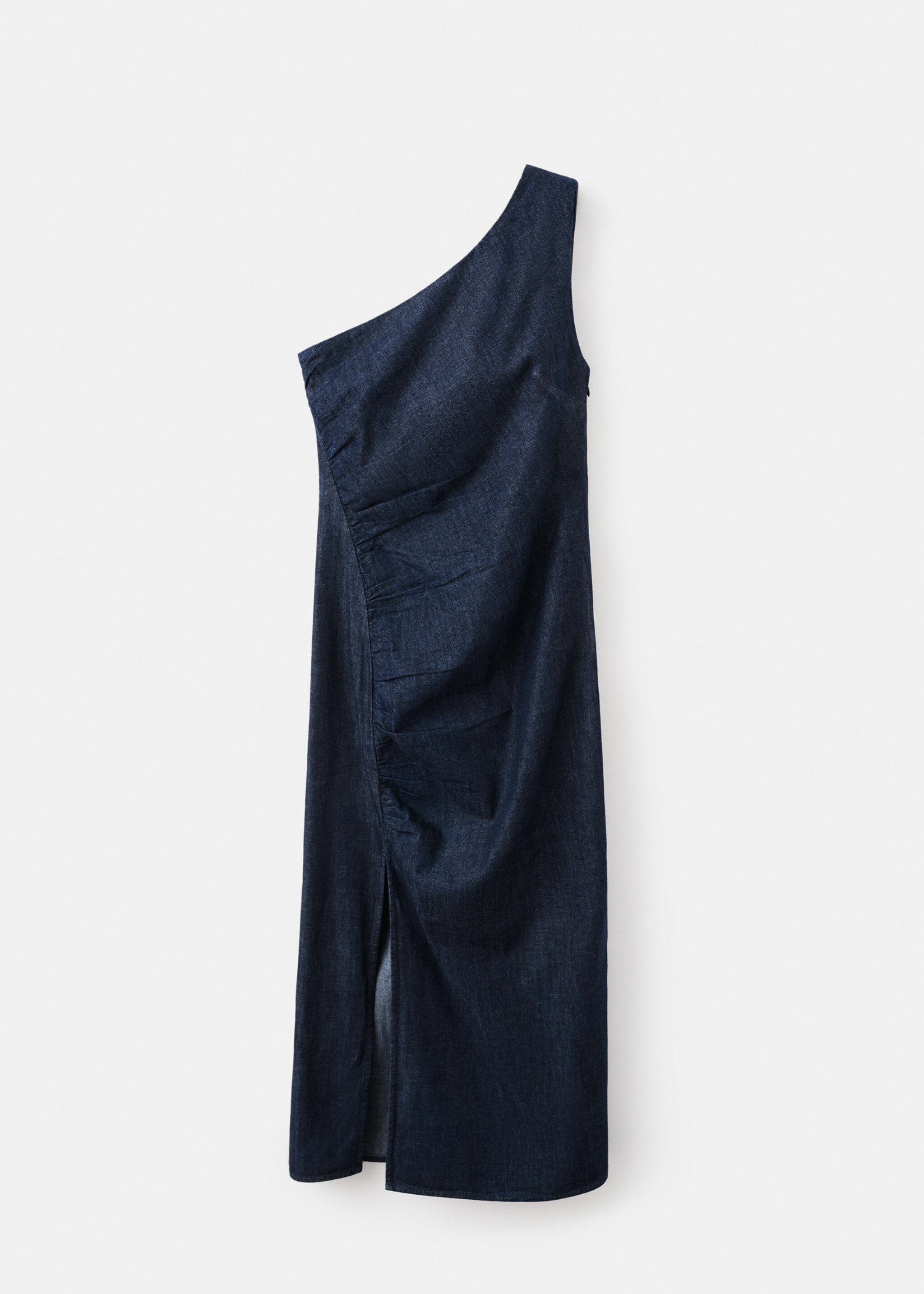 Asymmetric denim dress - Article without model, Open Blue. Ref: 27043271-00.