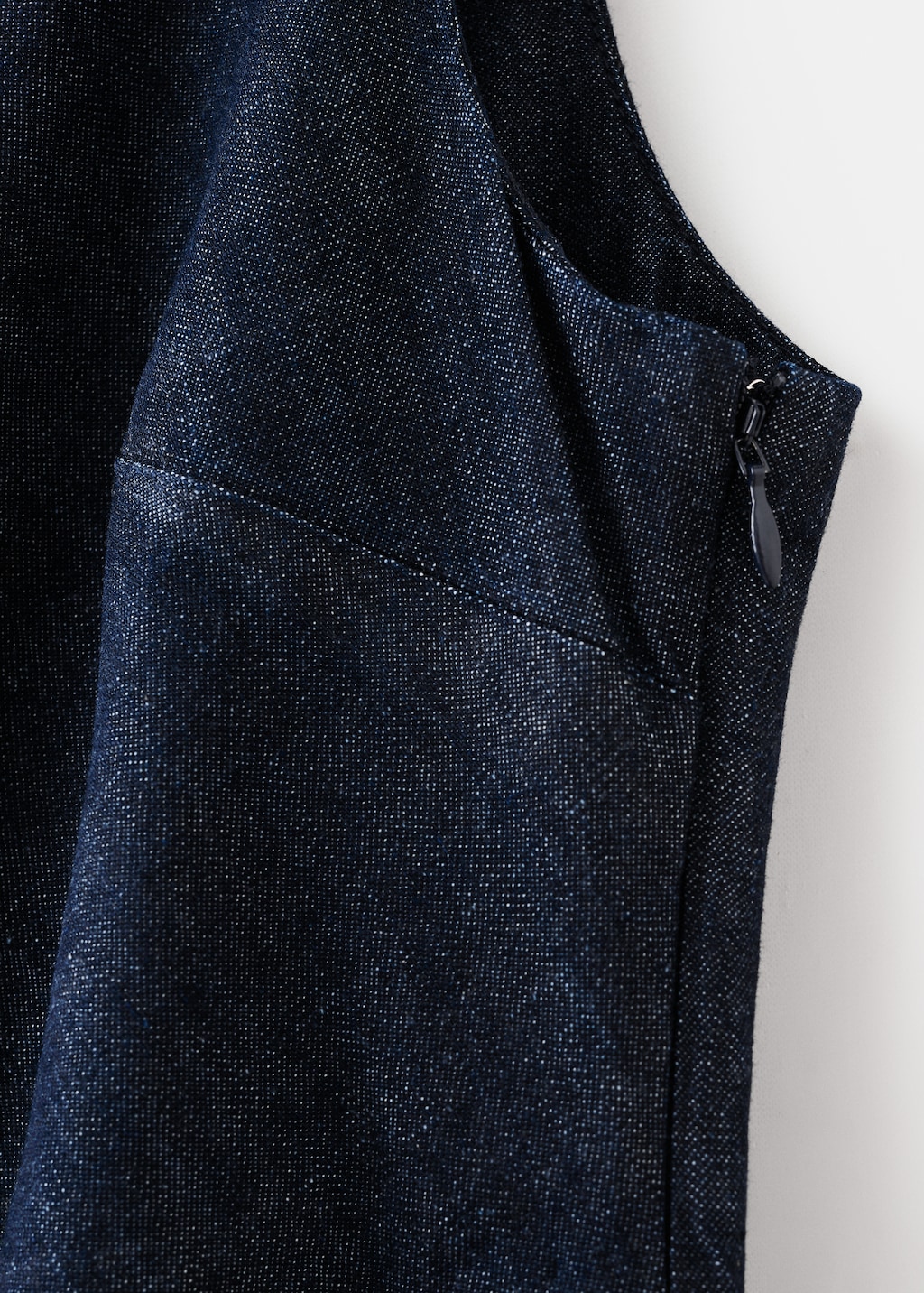 Mango Asymmetric denim dress
