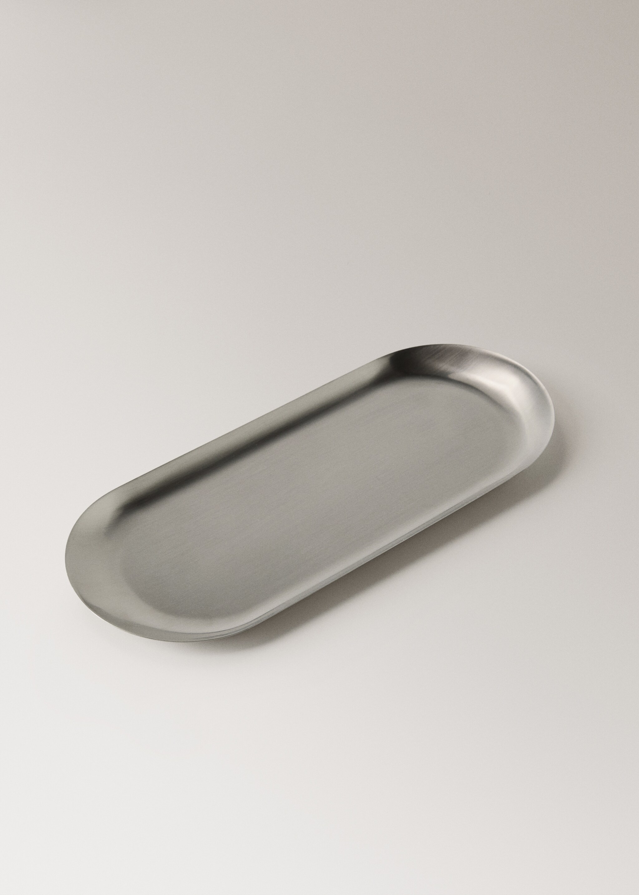 Metal bathroom tray - Details of the article 1, Silver. Ref: 27043273-00.
