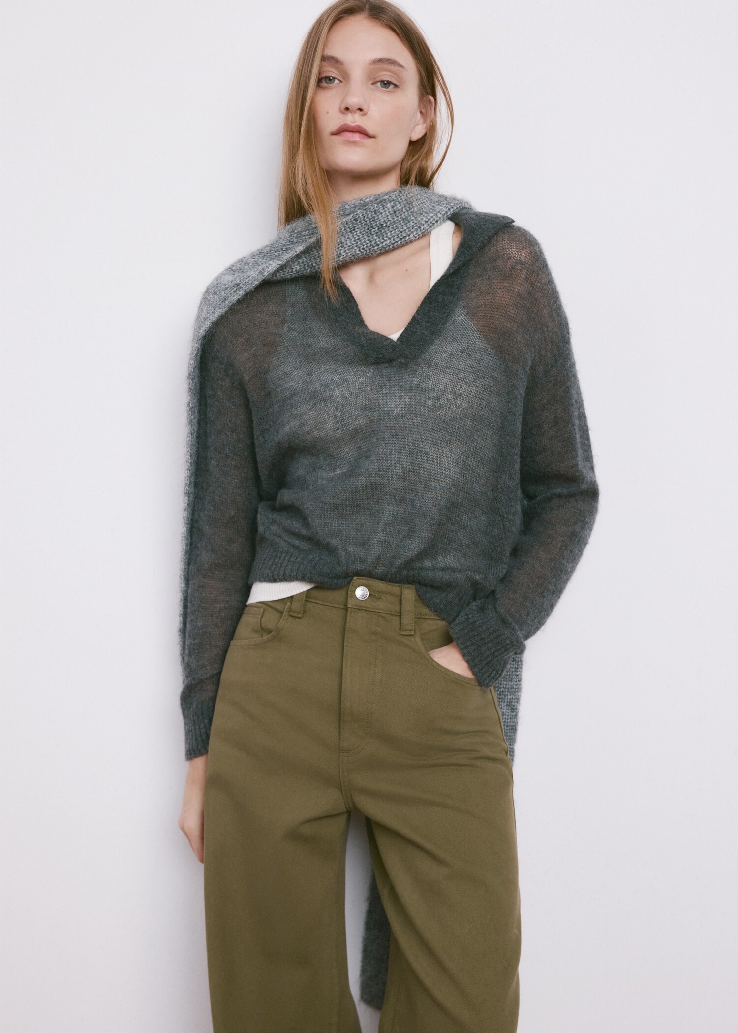 Balloon-Jeans mit mittlerer Bundhöhe - Detail des Artikels 1