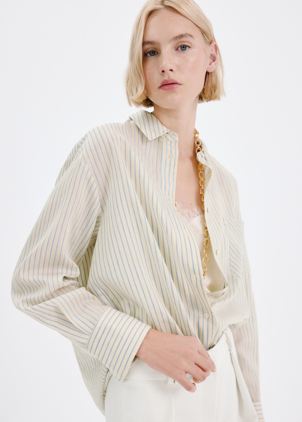 Lyocell shirt with pocket