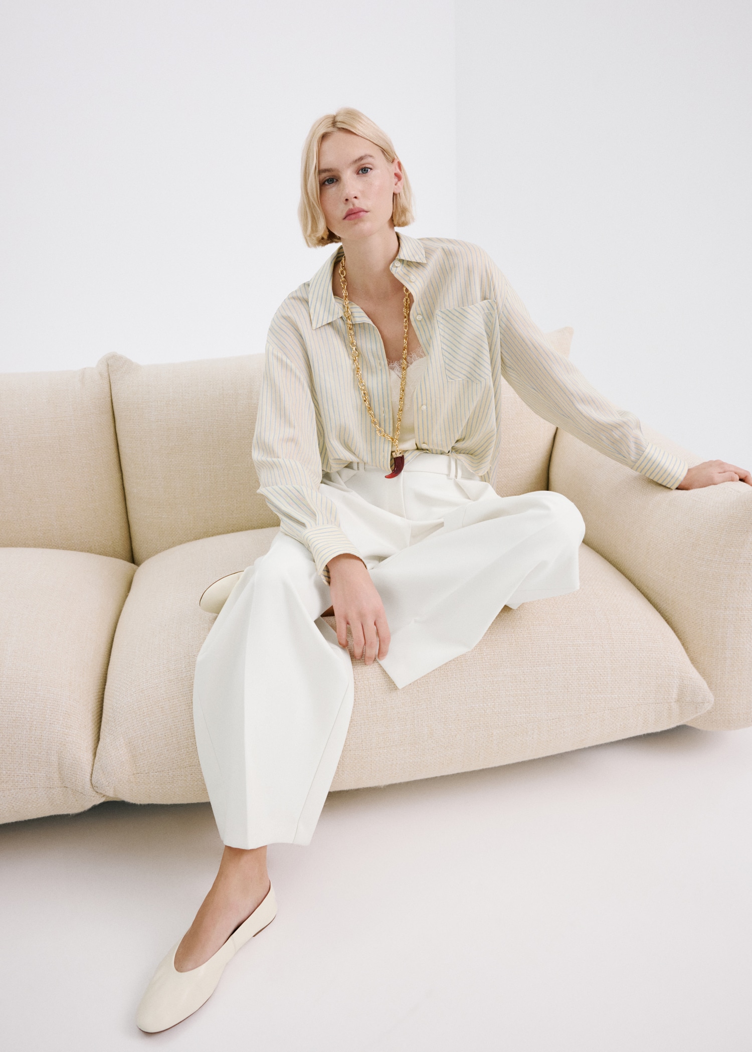 Camisa lyocell bolsillo - Detalle del artículo 2