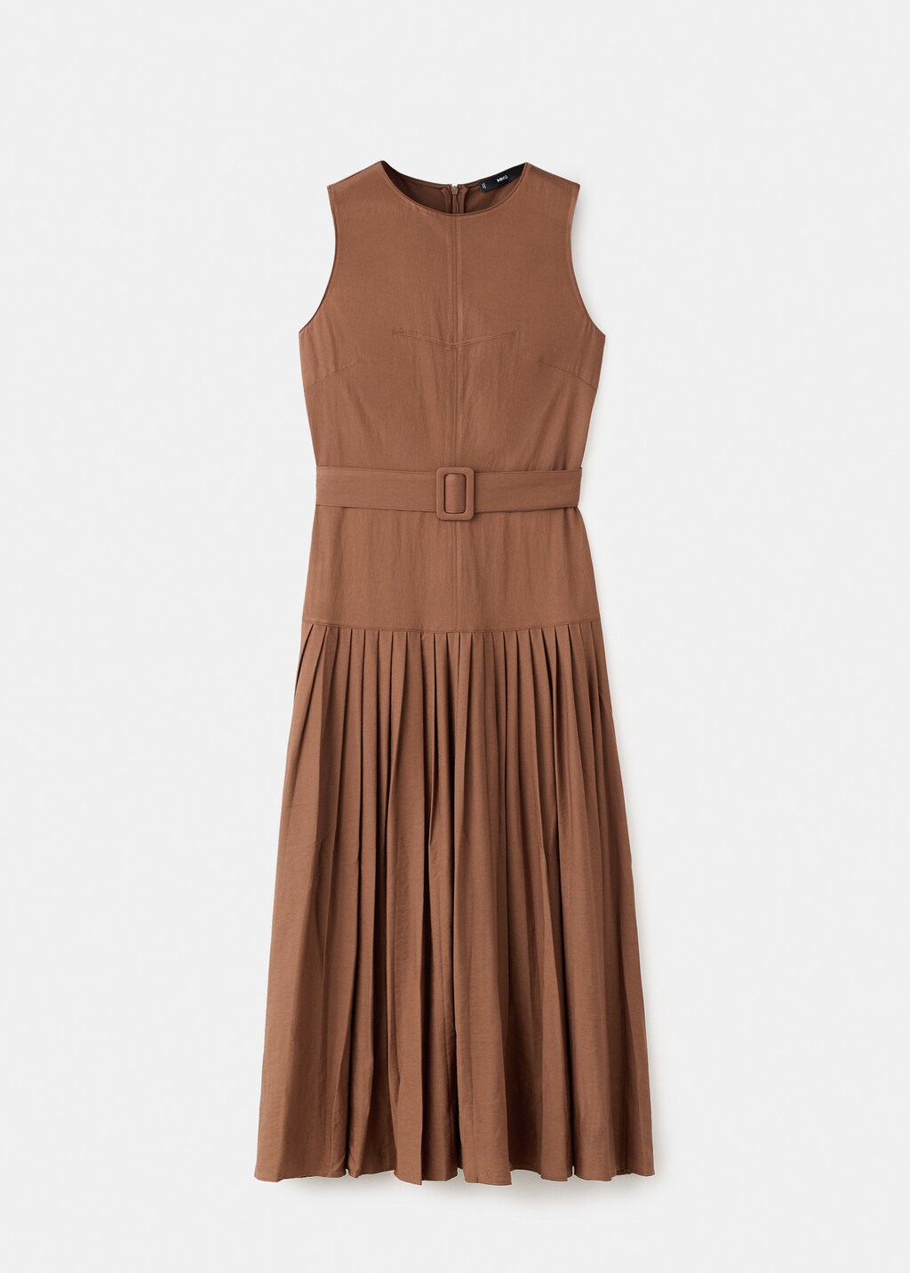 Pleated A-line dress - image 2