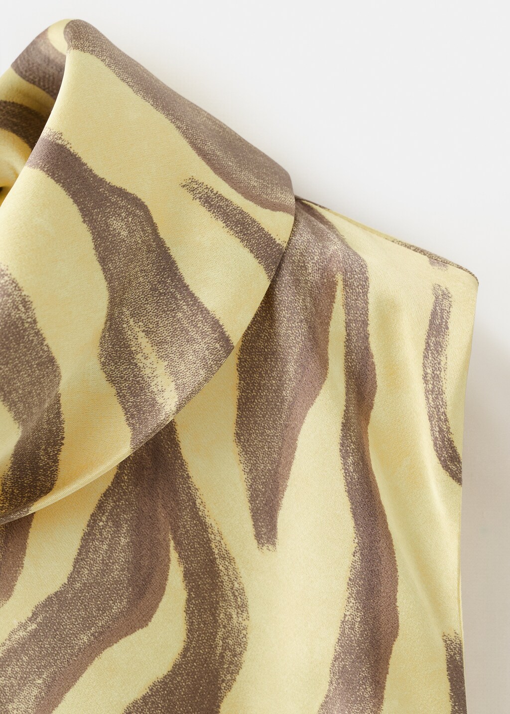 Mango Printed dress with foulard