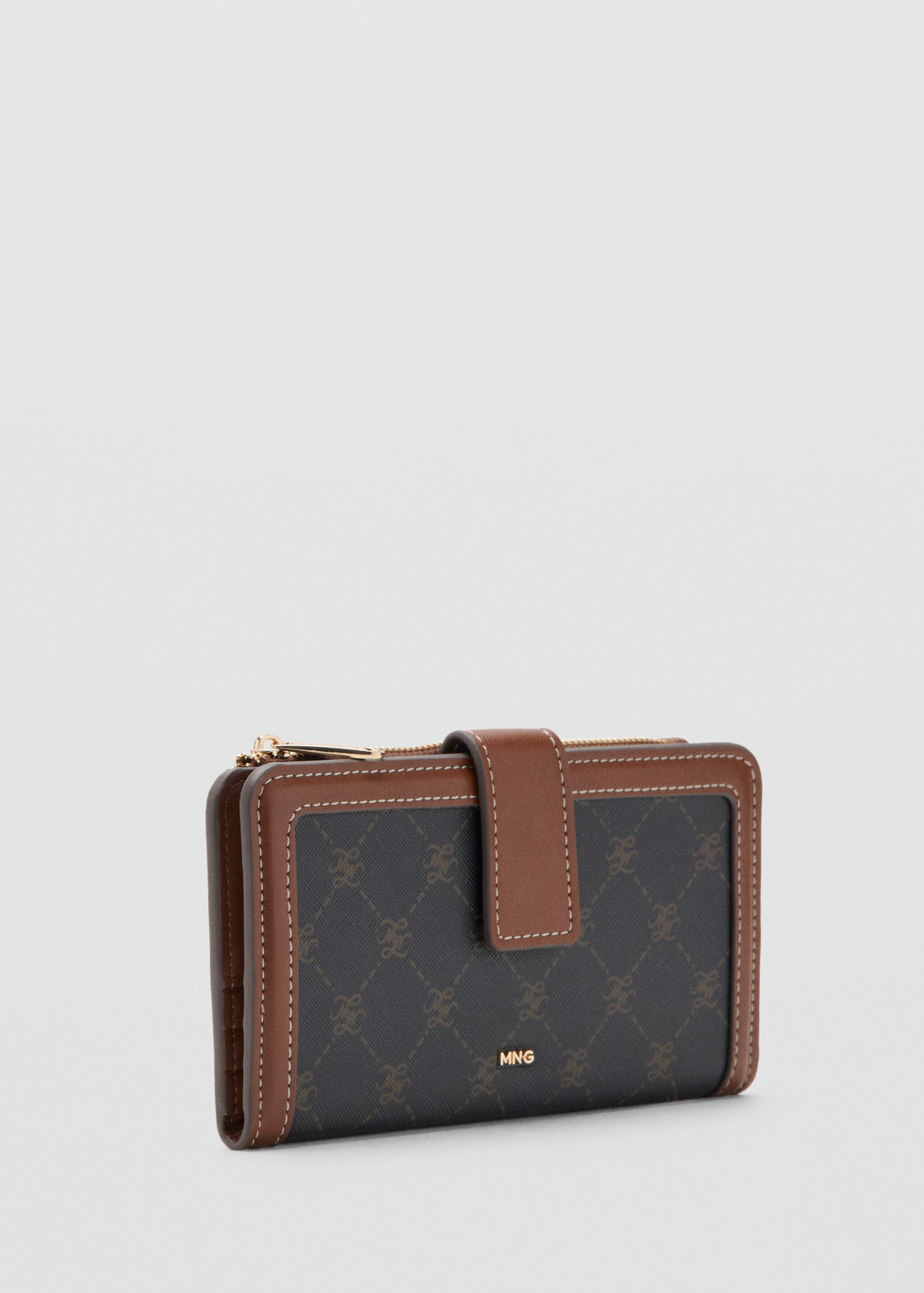 Large wallet with logo print - Medium plane, Brown. Ref: 27043308-00.