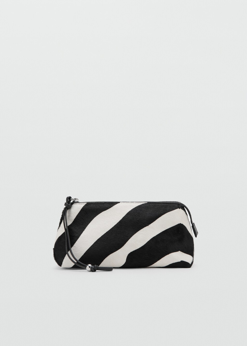 Zebra hair leather toiletry bag - image 2