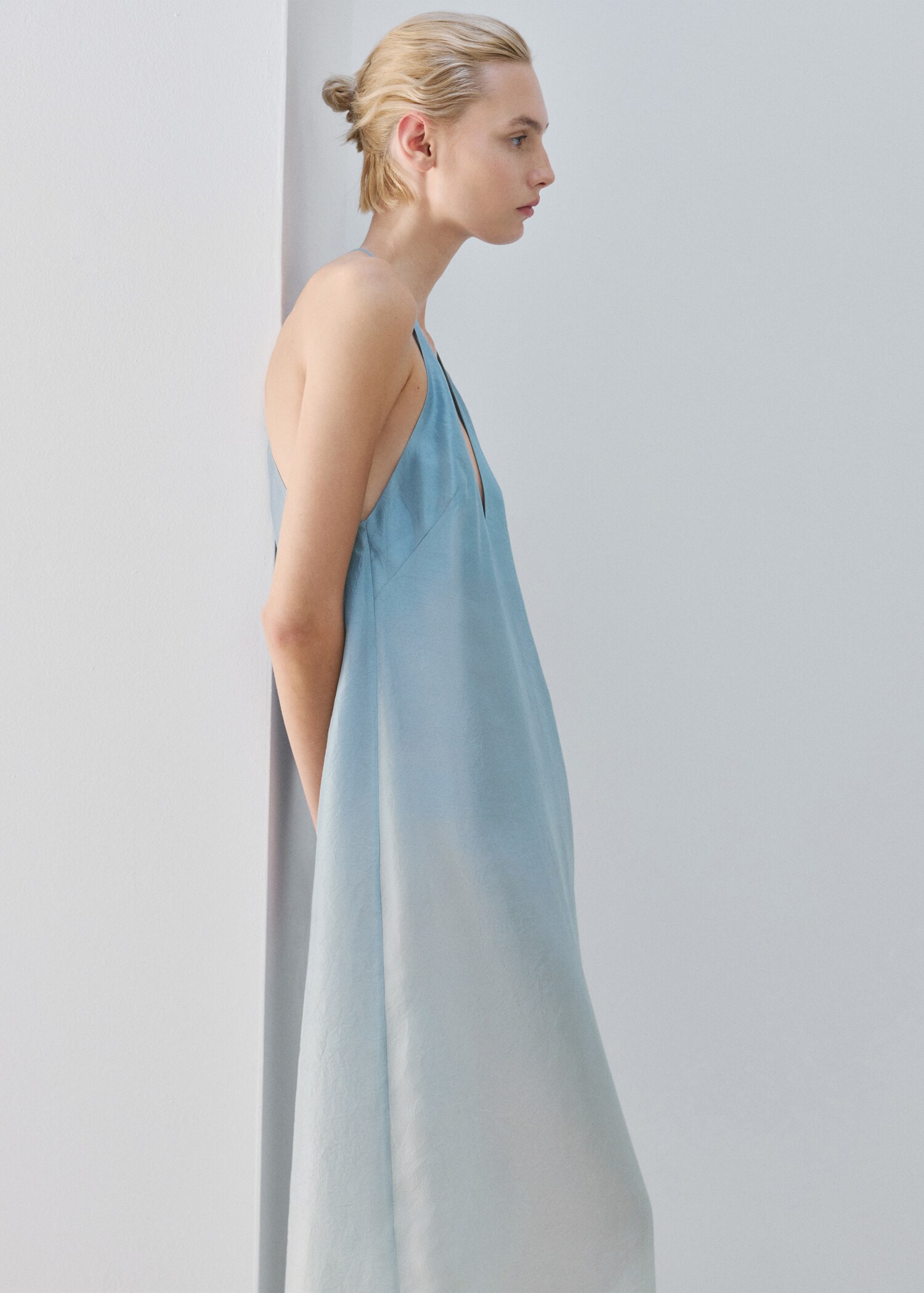 Ombre silk dress - Medium plane