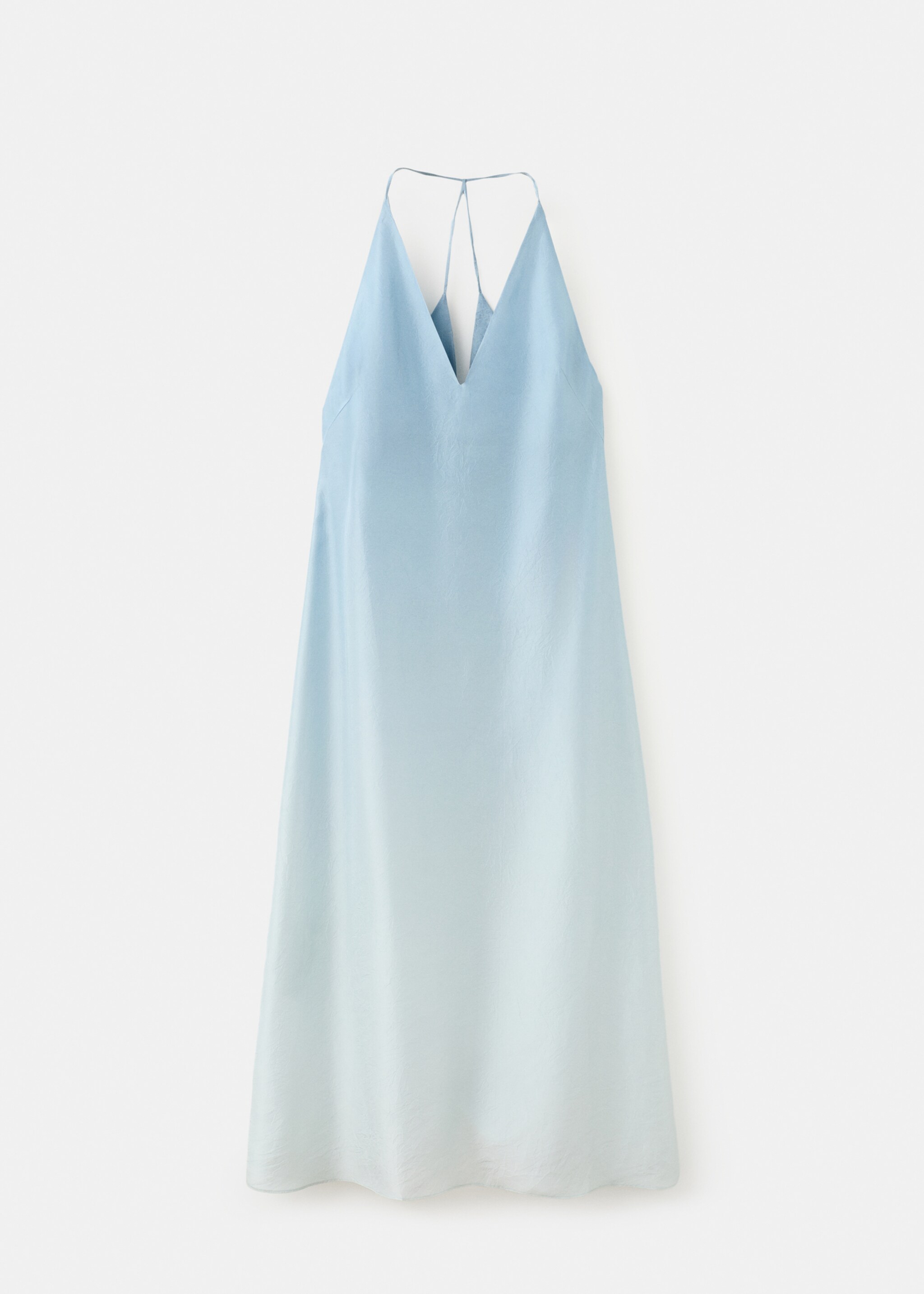 Ombre silk dress - Article without model, Blue. Ref: 27043314-00.