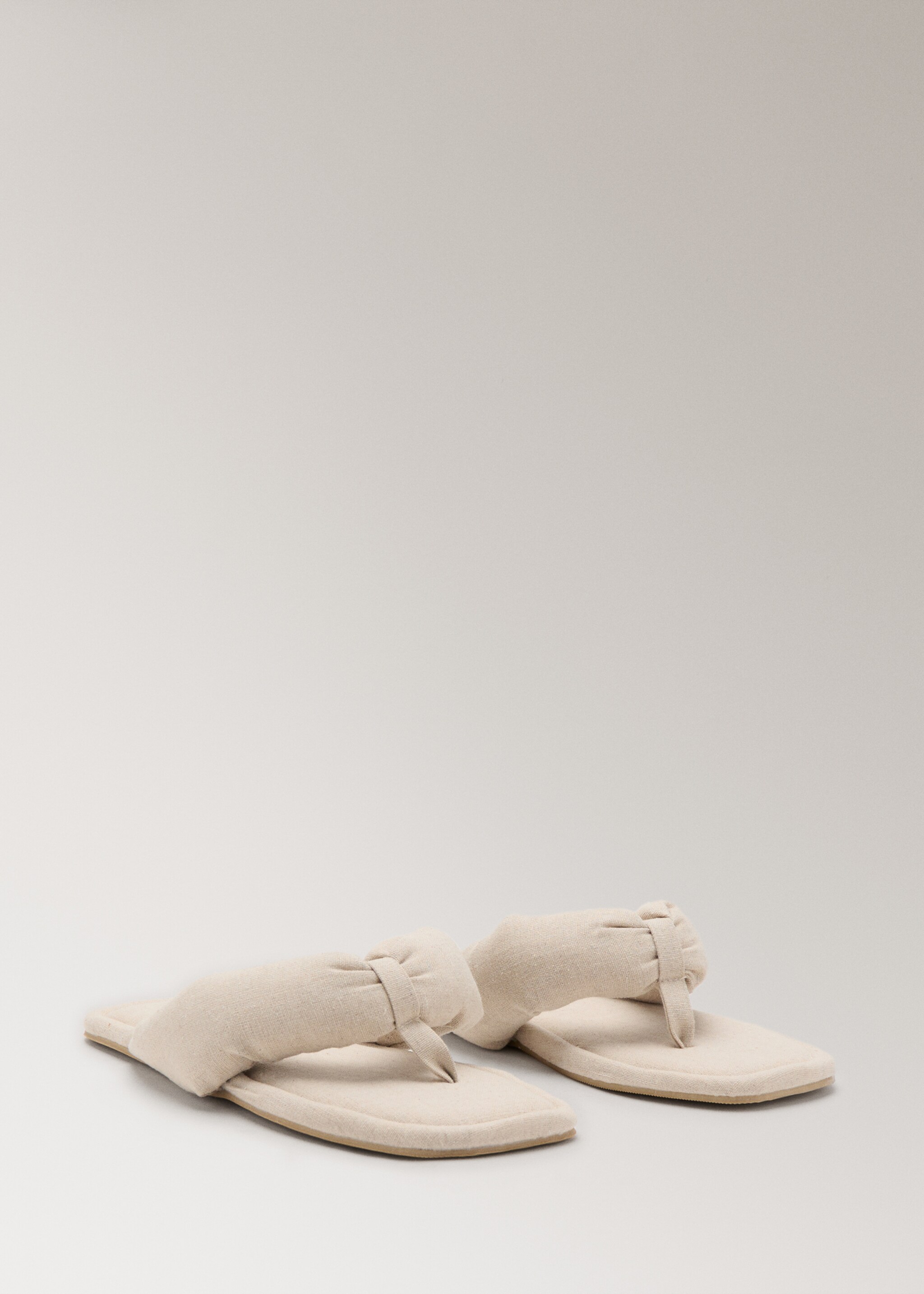 Slippers cusseta - Medium plane, Beige. Ref: 27043317-00.