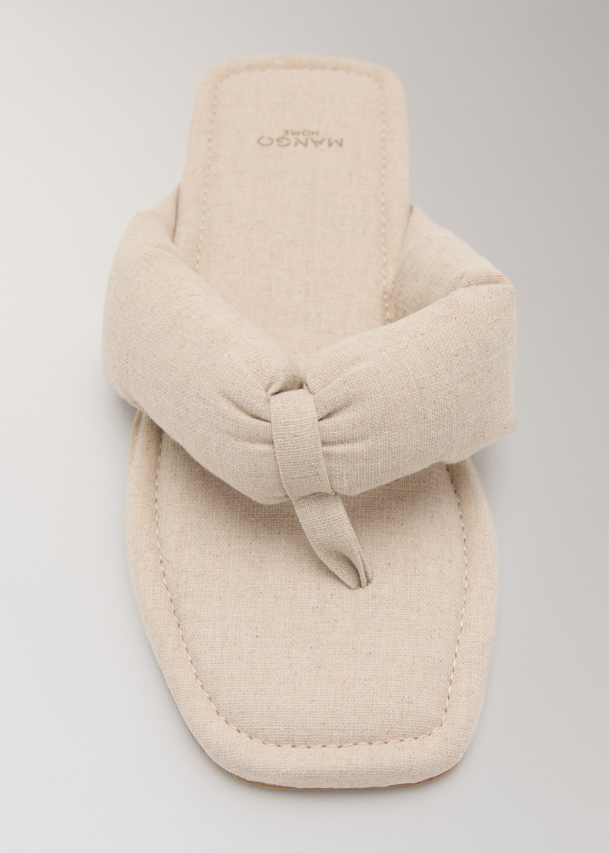 Slippers cusseta - Details of the article 1, Beige. Ref: 27043317-00.
