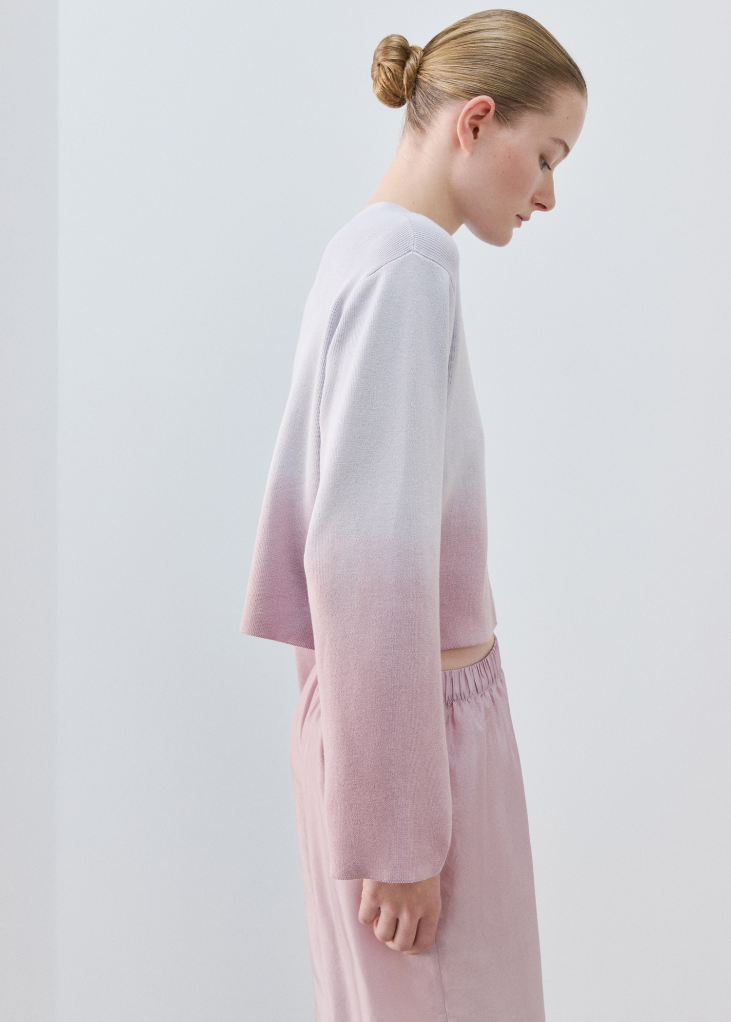 Cardigan dégradé 100 % coton - Plan moyen