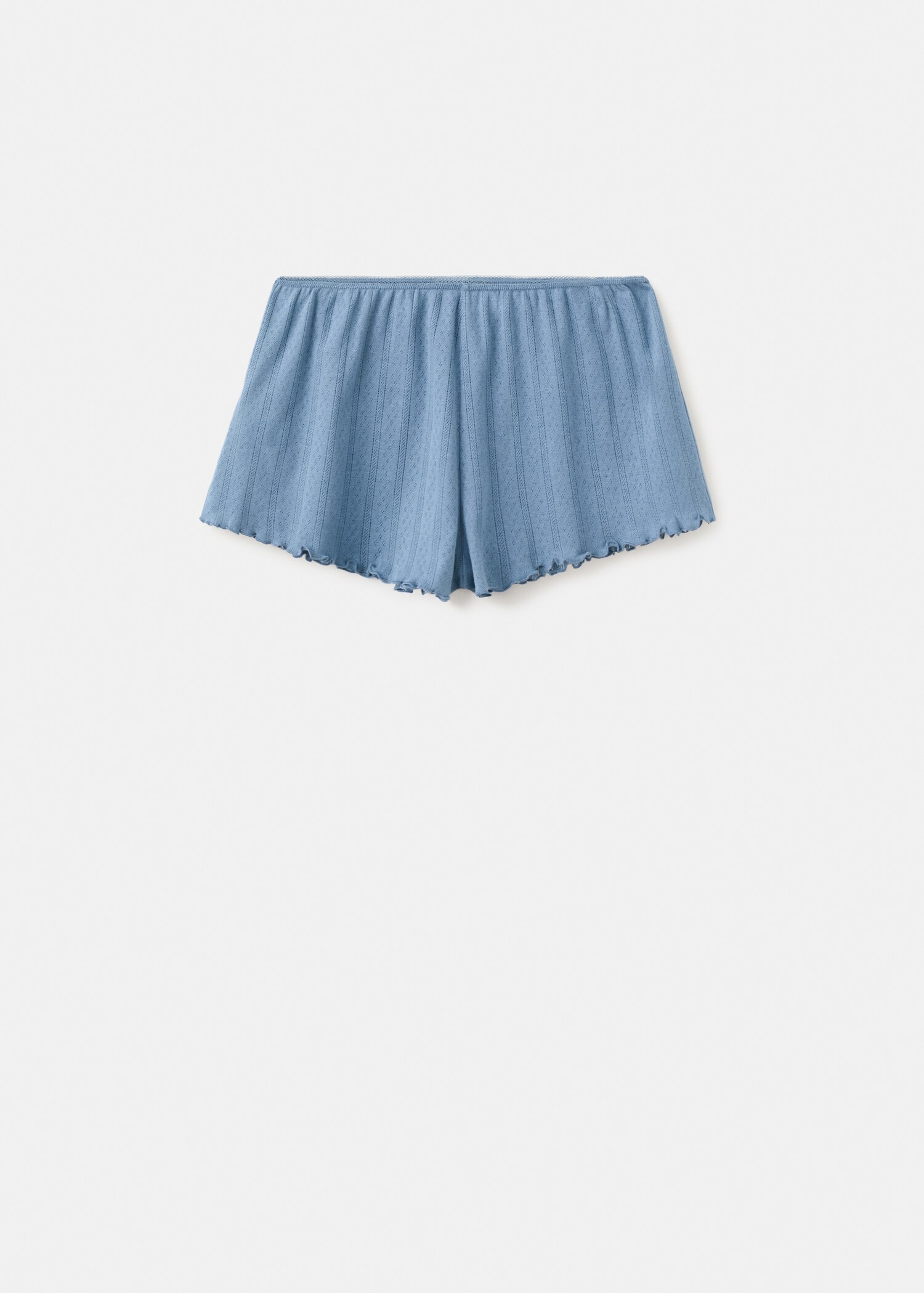 Піжамні шорти з ажурної бавовни з еластичним поясом - Товар без моделі