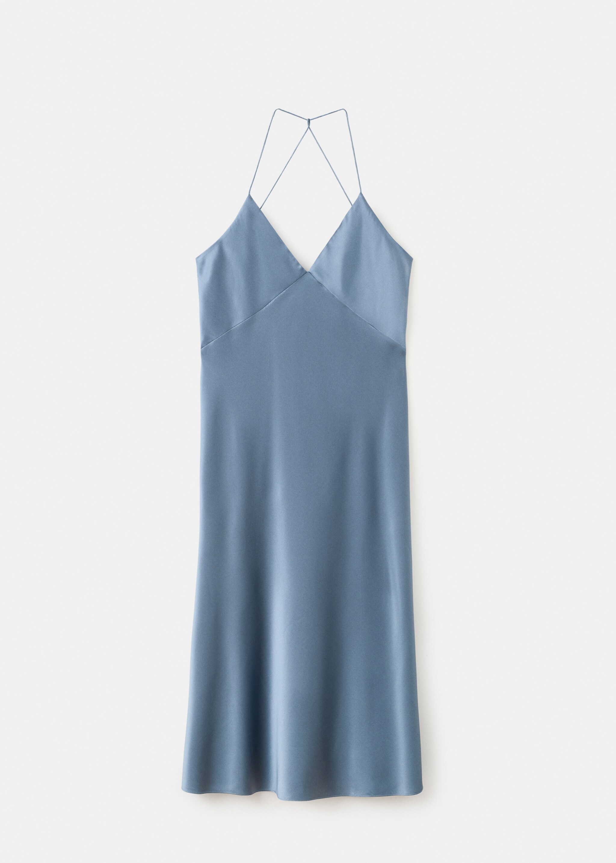 Silk strapless nightgown - Article without model, Blue. Ref: 27043328-00.