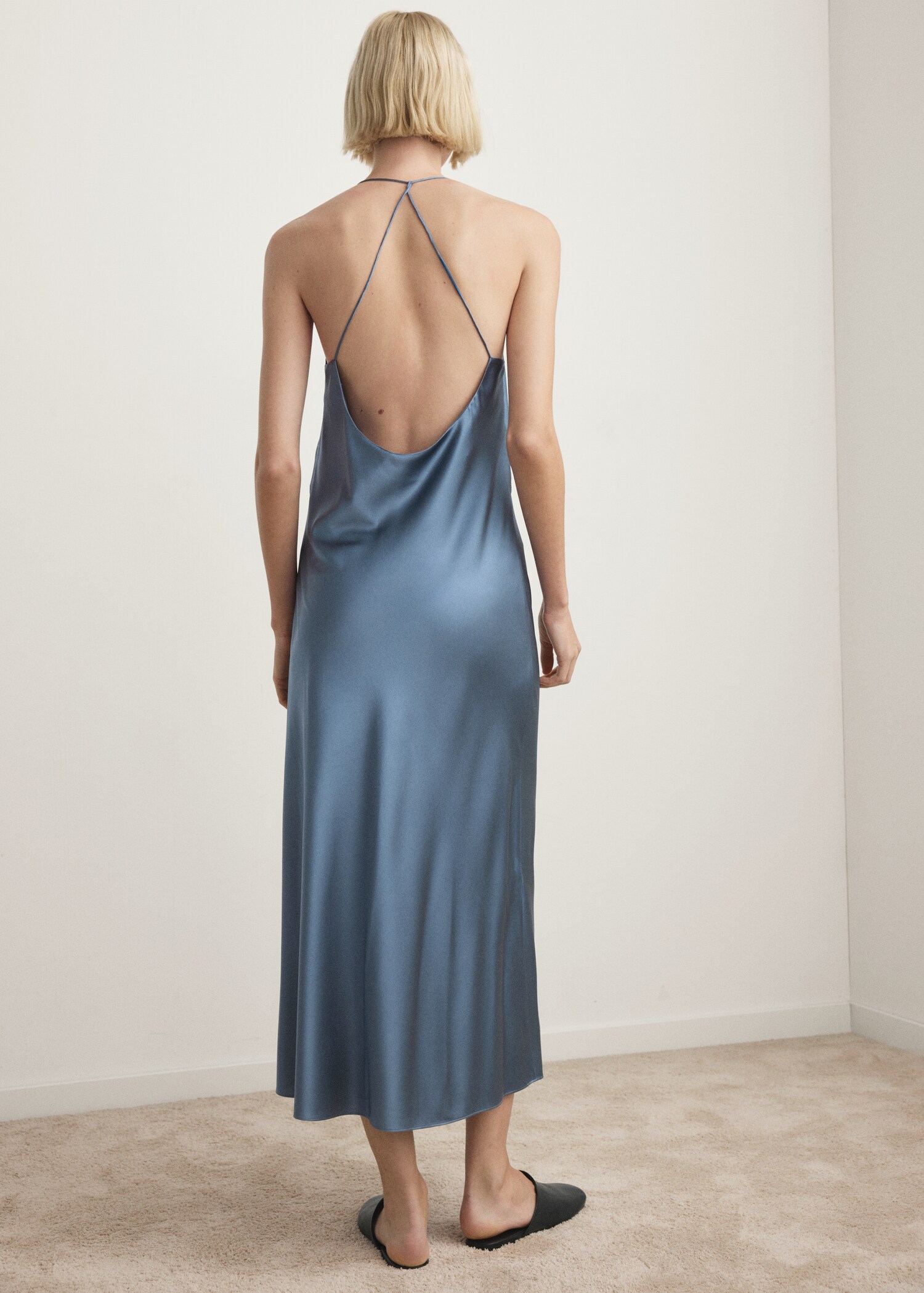 Silk strapless nightgown - Reverse of the article