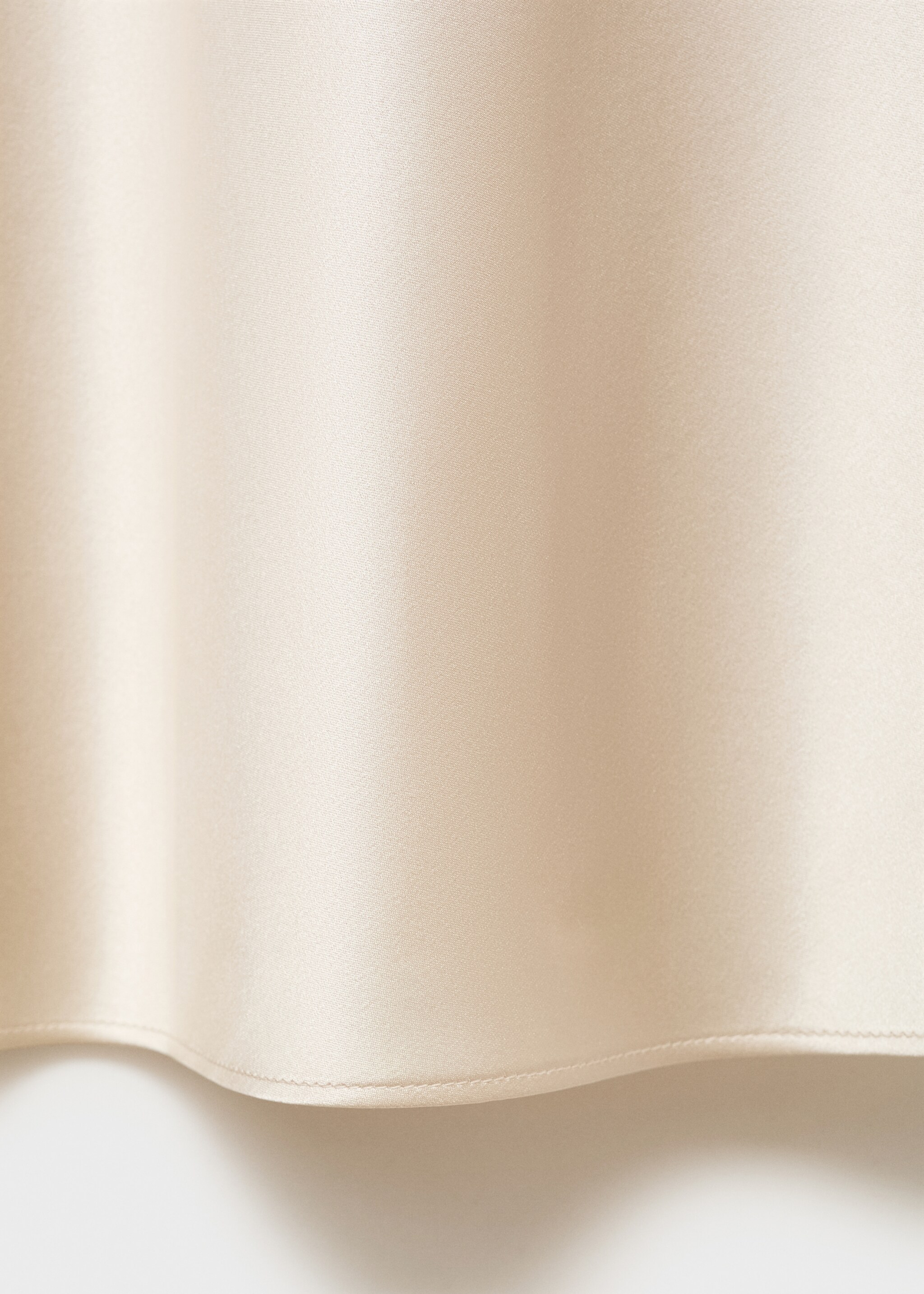 Silk strapless nightgown - Details of the article 0, Light/Pastel Grey. Ref: 27043329-00.