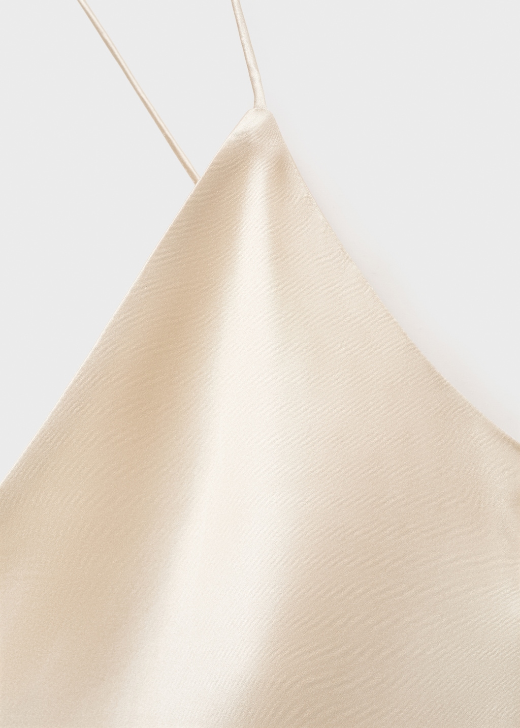 Silk strapless nightgown