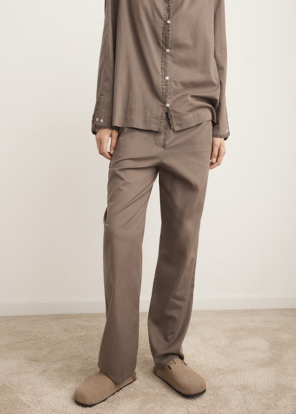 Long cotton pajama pants