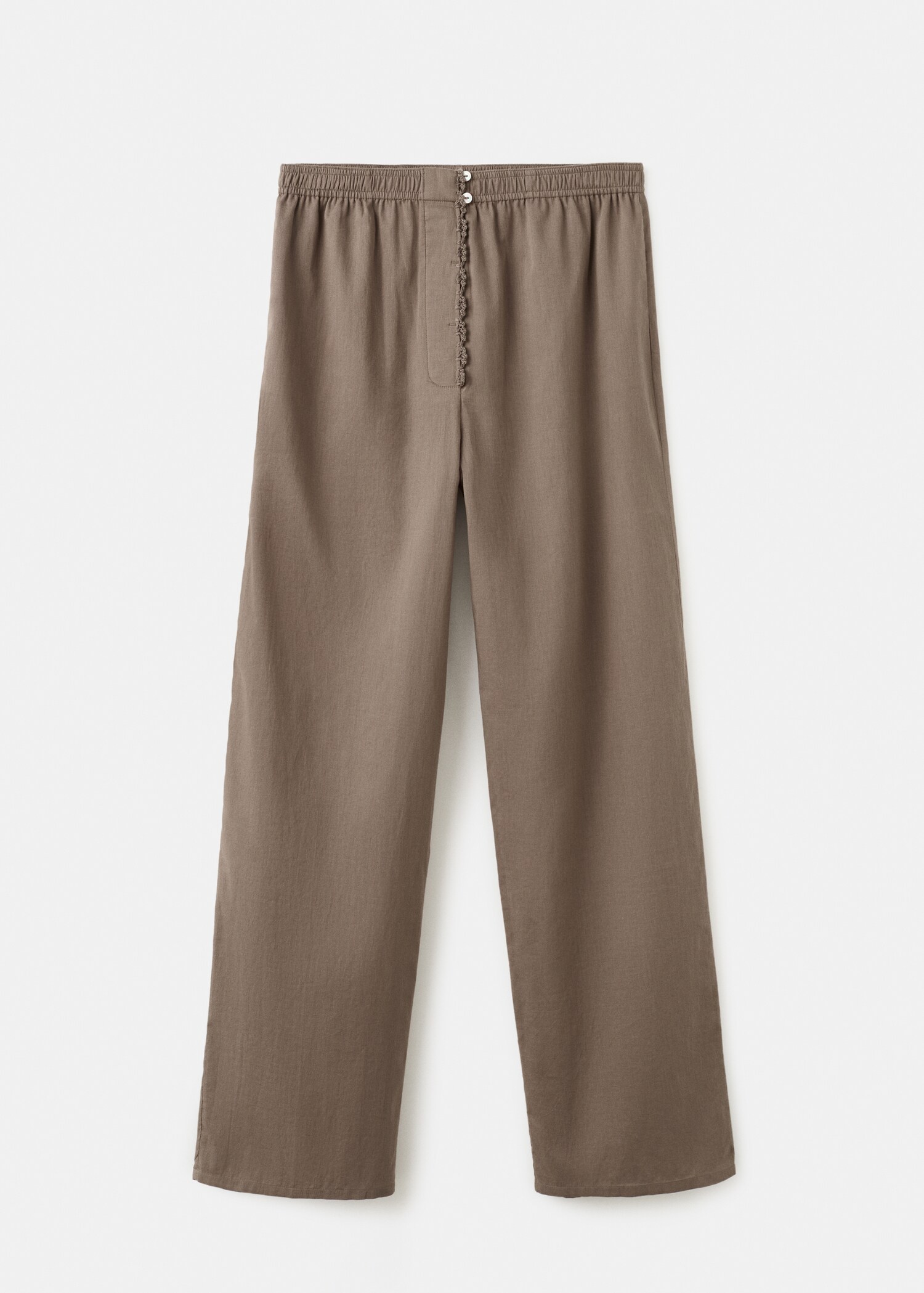 Long cotton pyjama trousers - Article without model