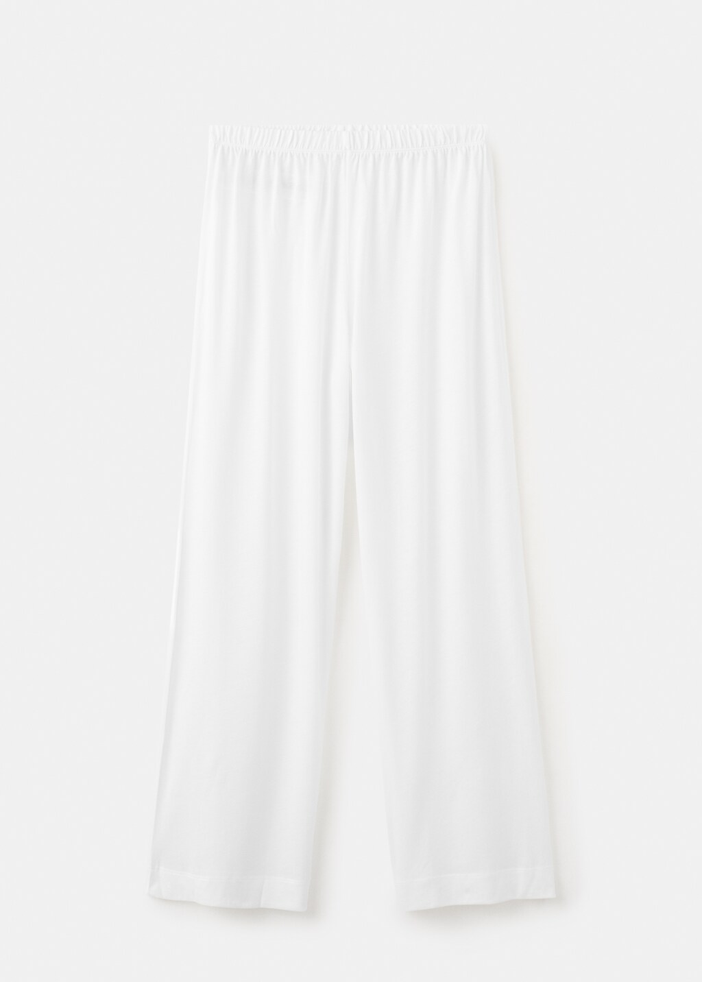 Basic long lyocell trousers - image 5