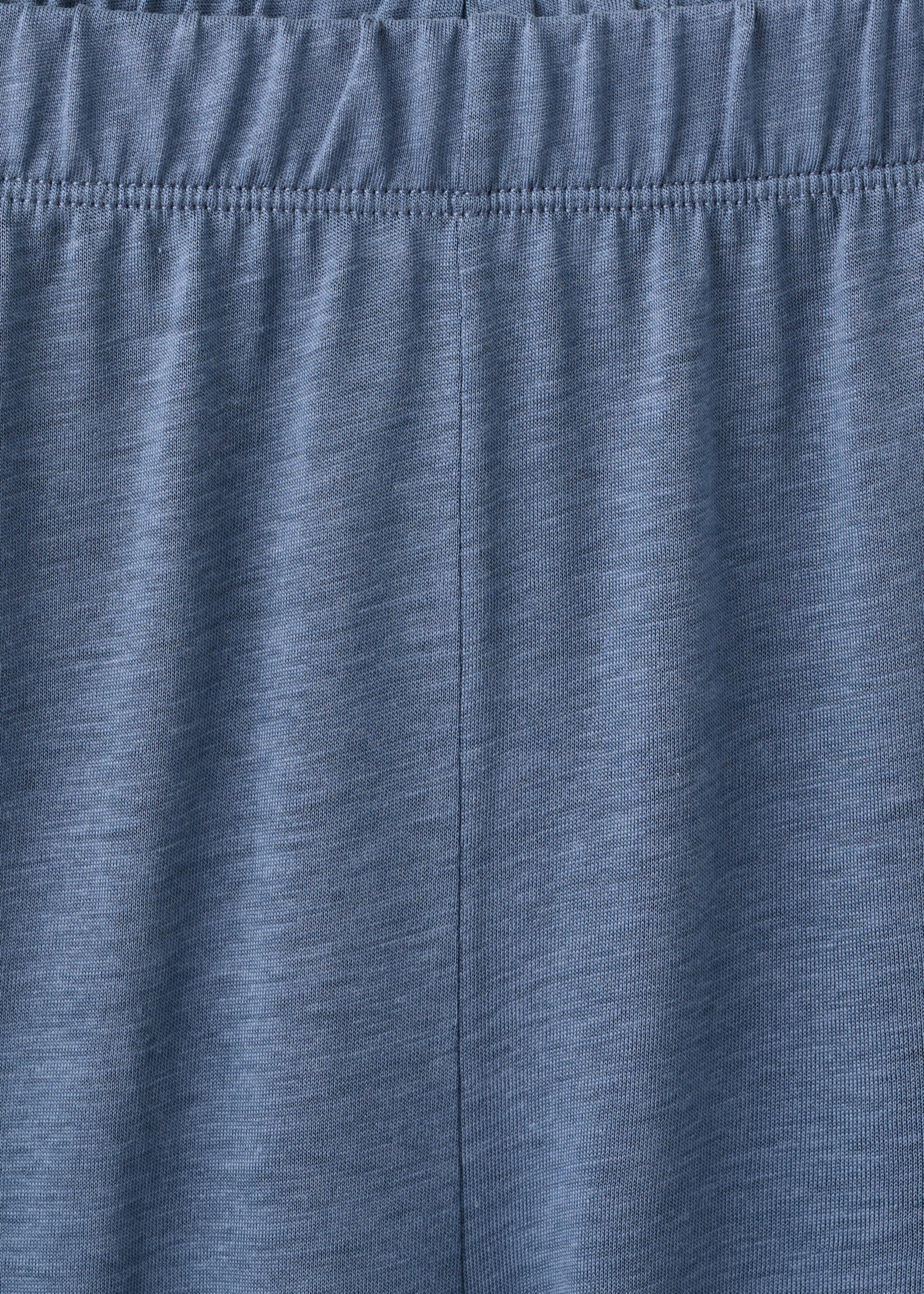 Basic long lyocell pants - Details of the article 8, Blue. Ref: 27043333-00.