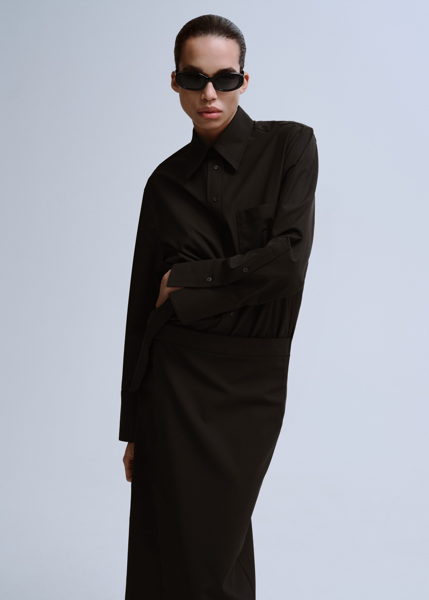 Saia cruzada abertura - Plano médio