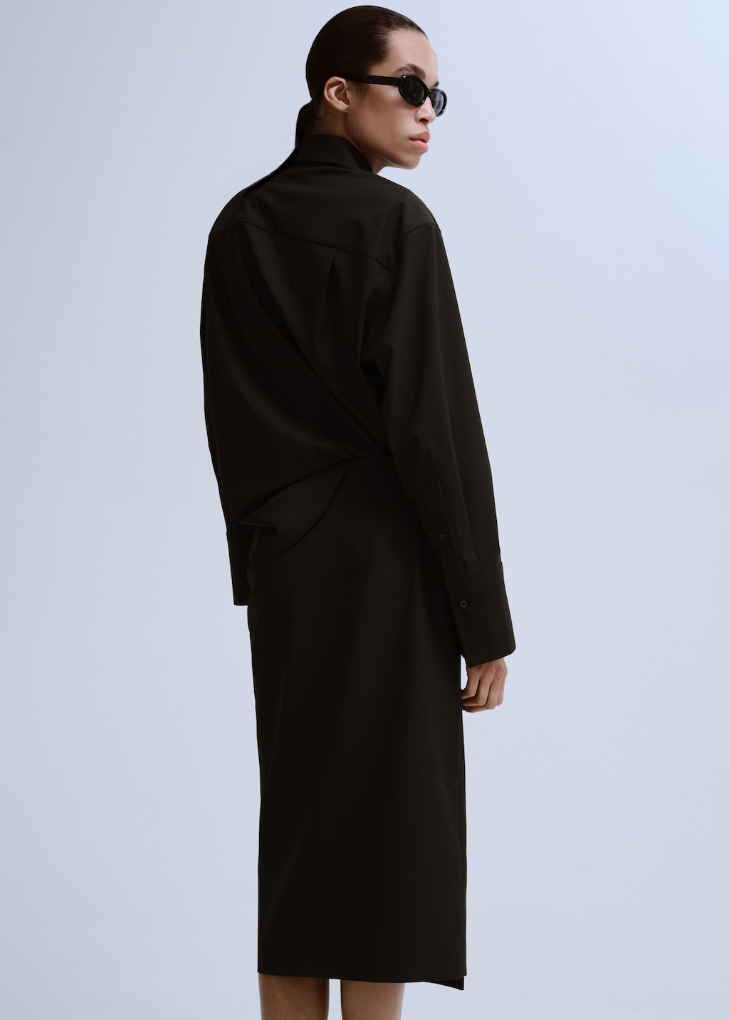 Slit wrap skirt - image 3