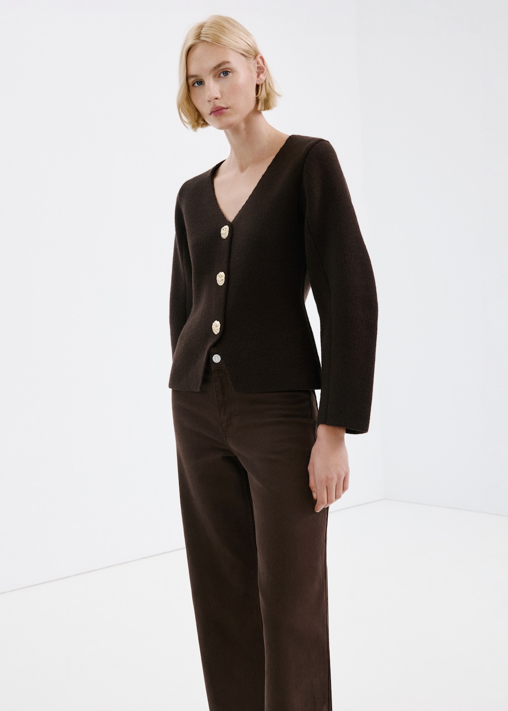 Mango Catherin culotte high-rise jeans