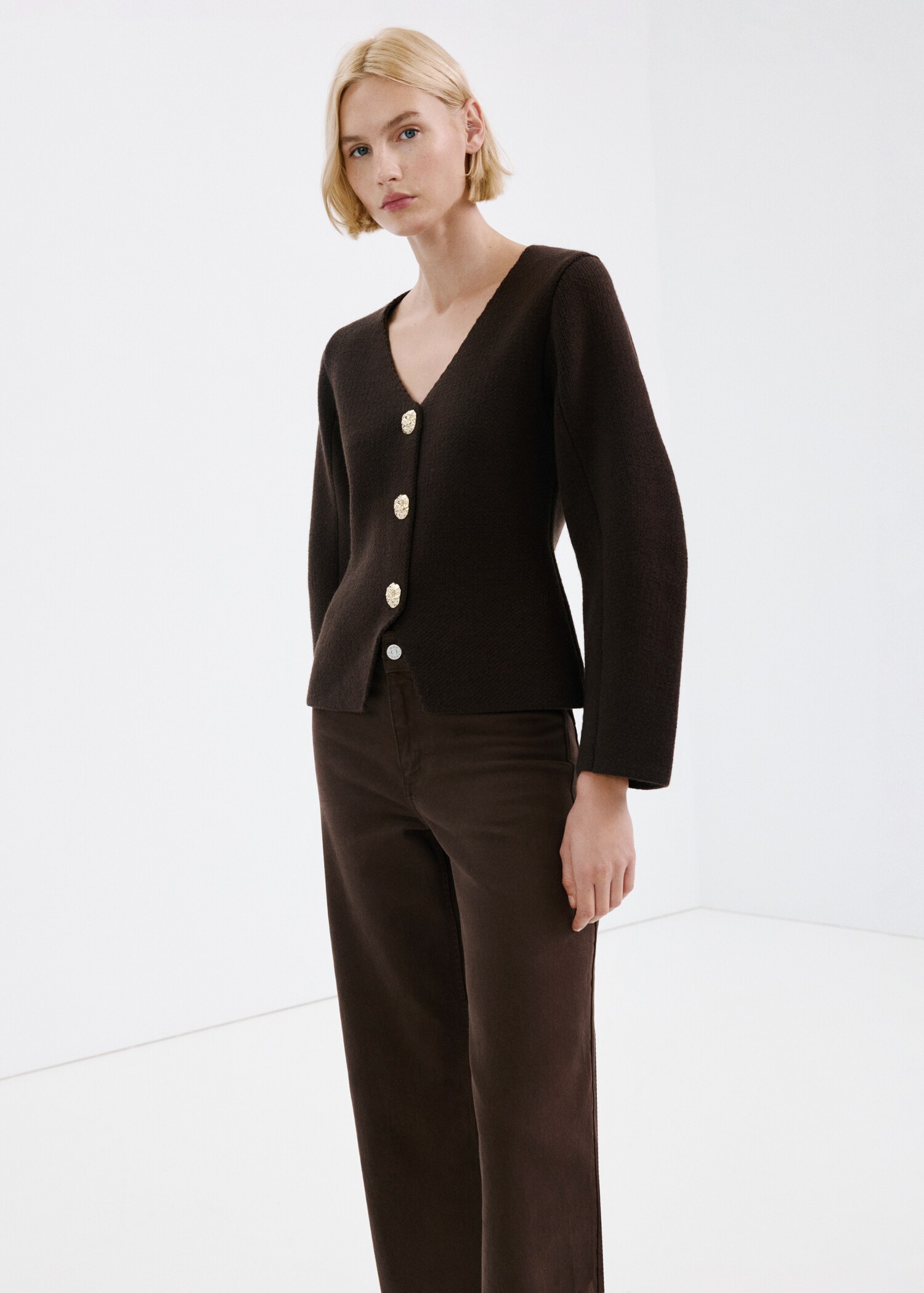 Jean large taille haute à coutures - Détail de l'article 1