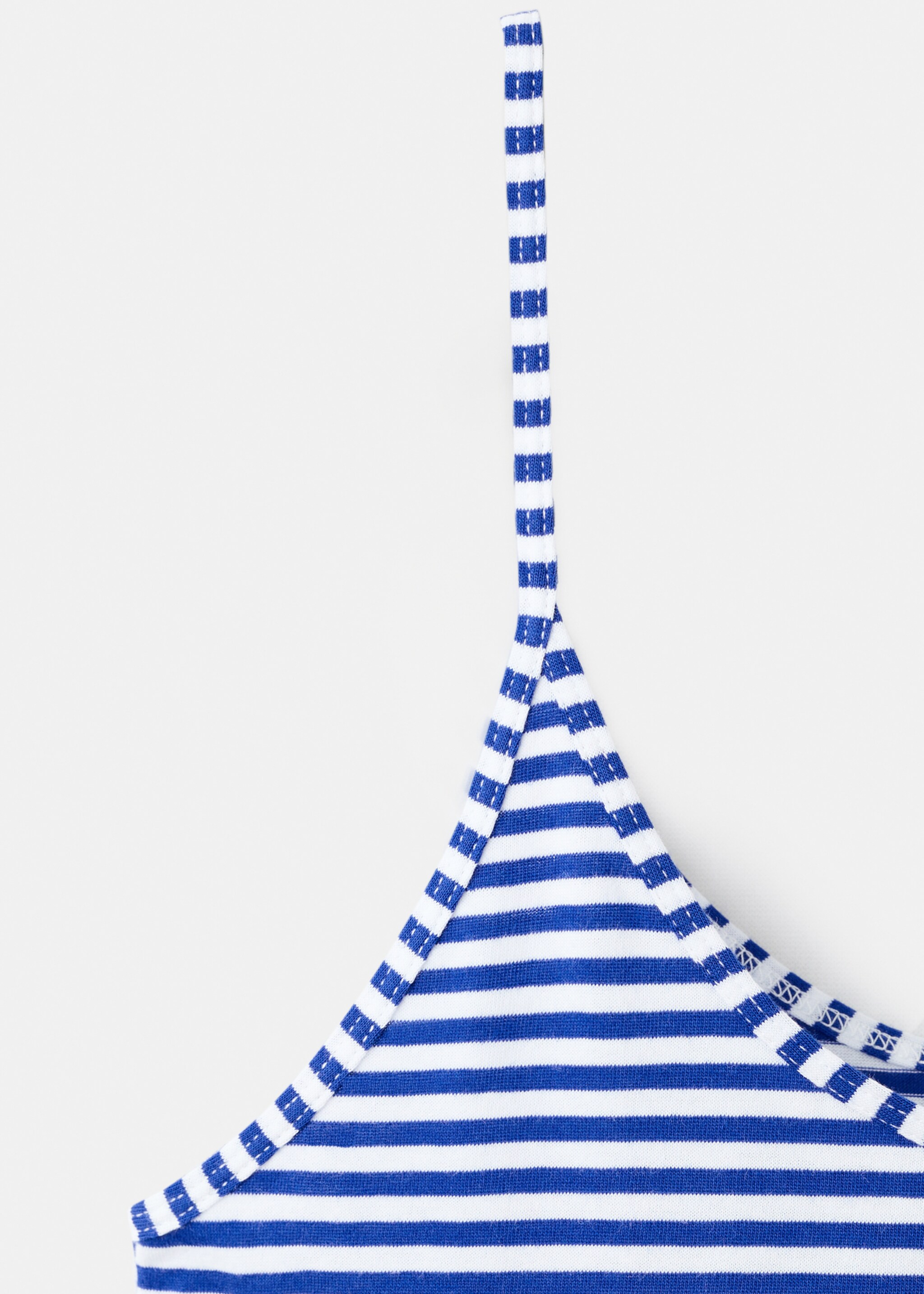 Gestreiftes Baumwoll-Top - Detail des Artikels 0, Blau. Ref: 27043343-00.